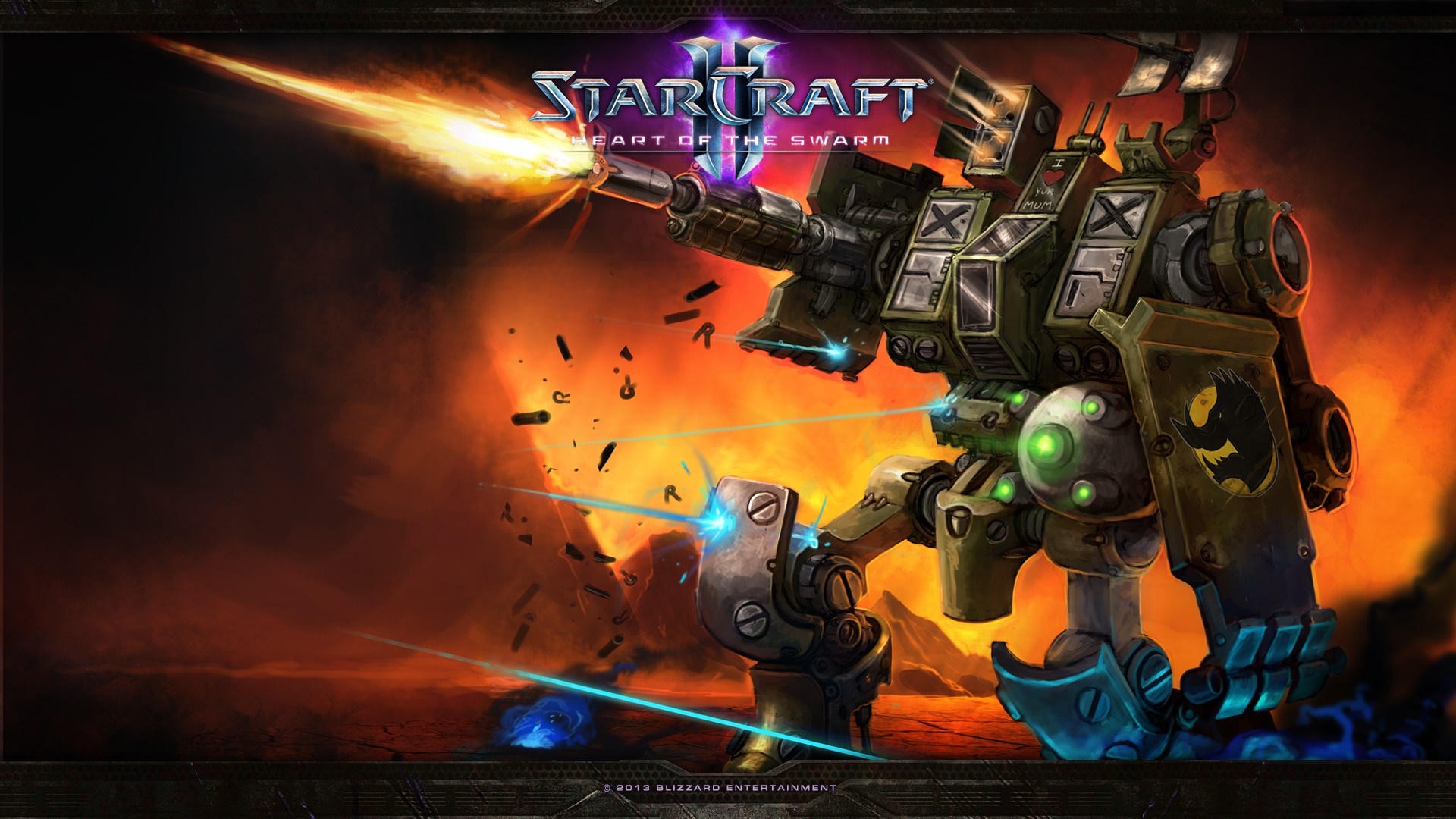 StarCraft II Heart of the Swarm Terran Hellbat HD Wallpaper