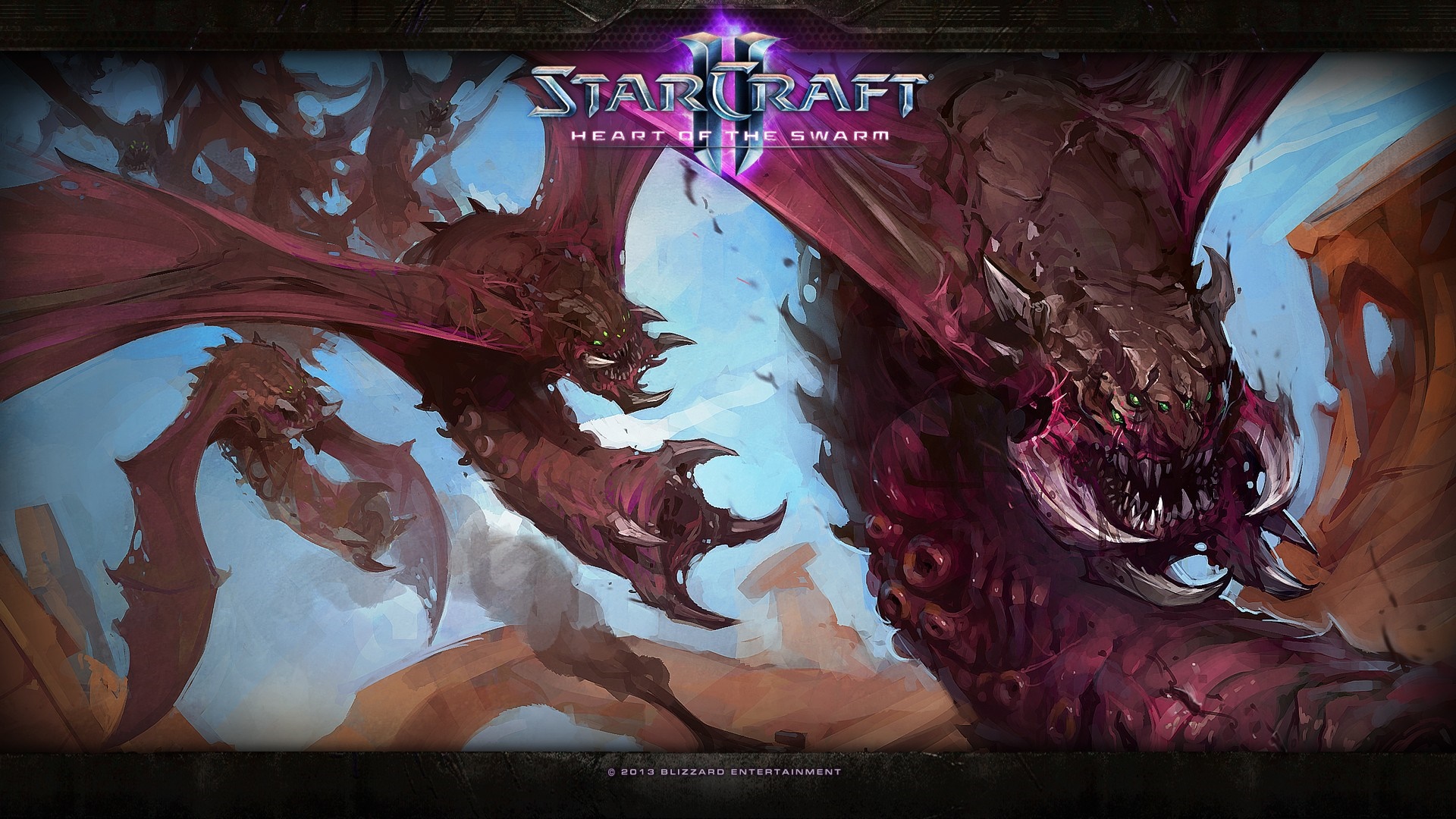 Starcraft II Heart of the Swarm Zerg creatures HD Wallpaper