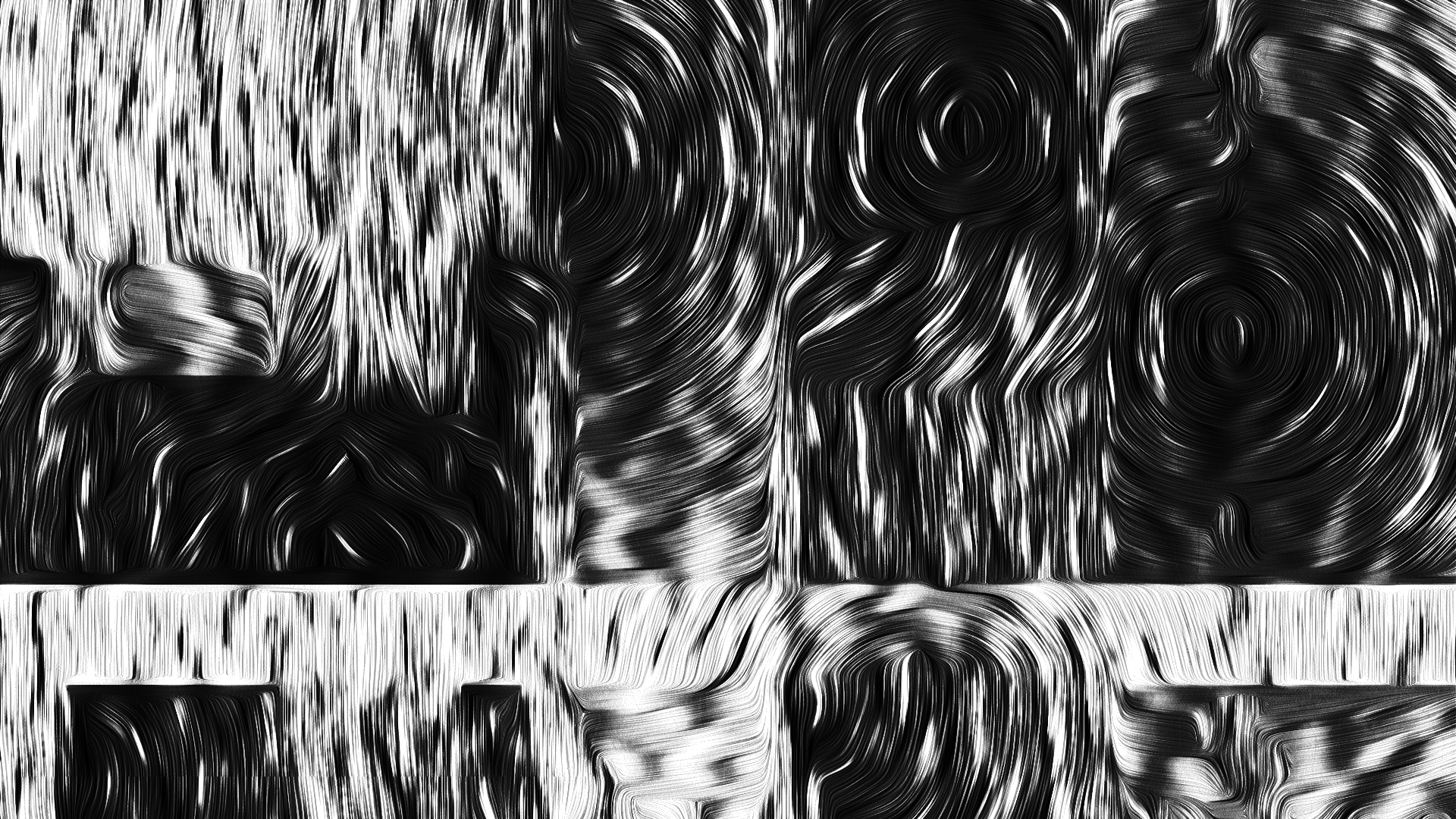 Abstract monochrome oil painting with swirling lines HD Wallpaper