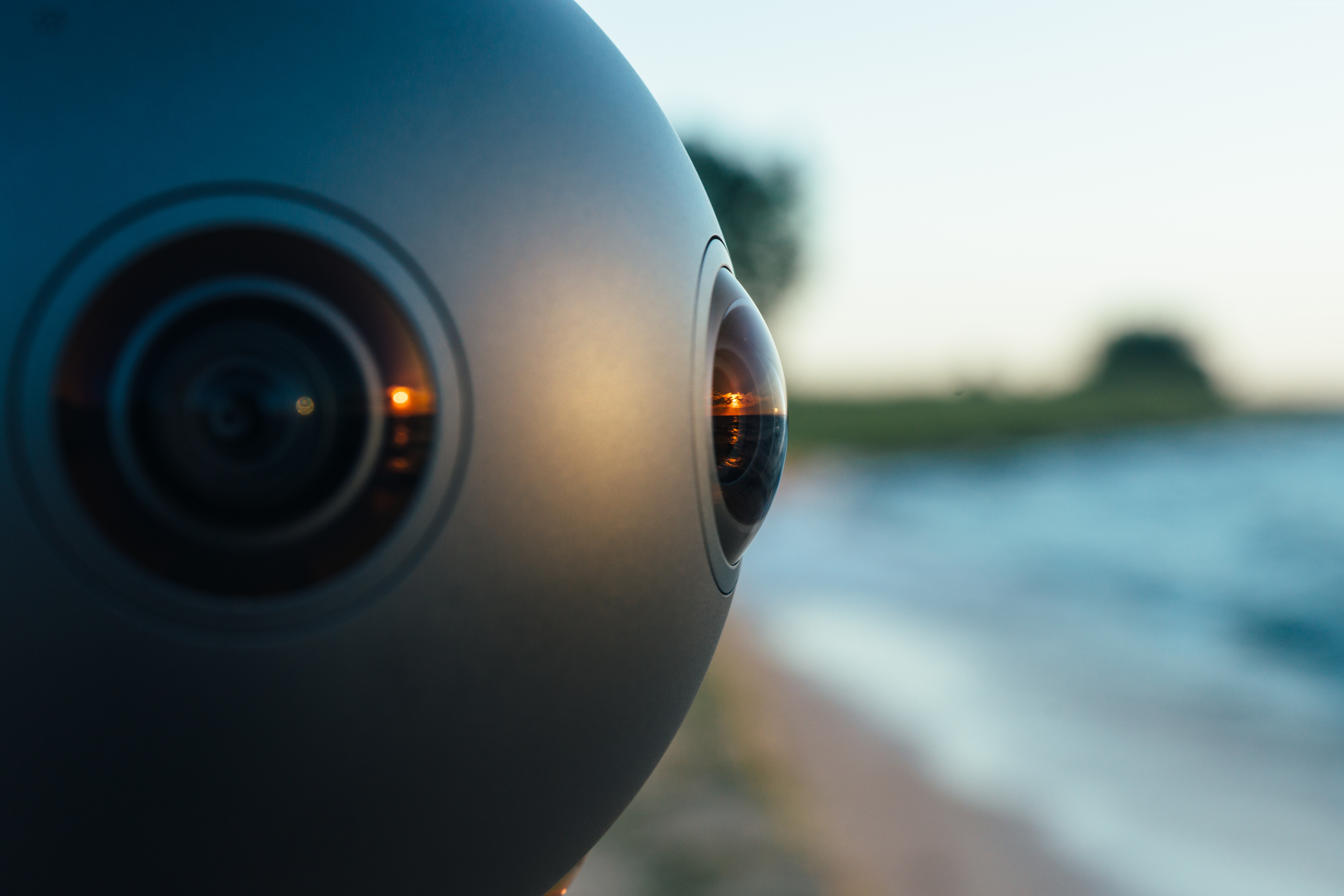 Nokia OZO 360° VR camera on beach HD Wallpaper