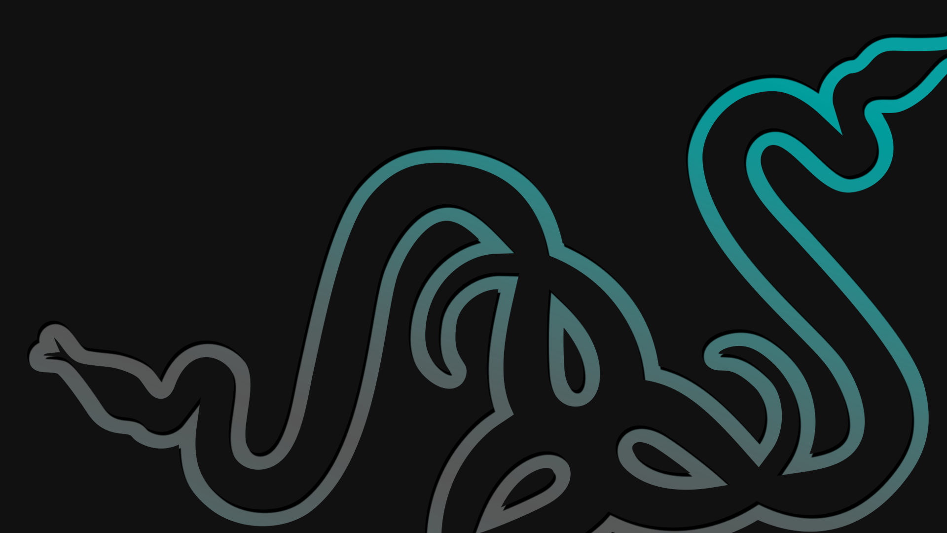 Razer logo illustration on black background HD Wallpaper