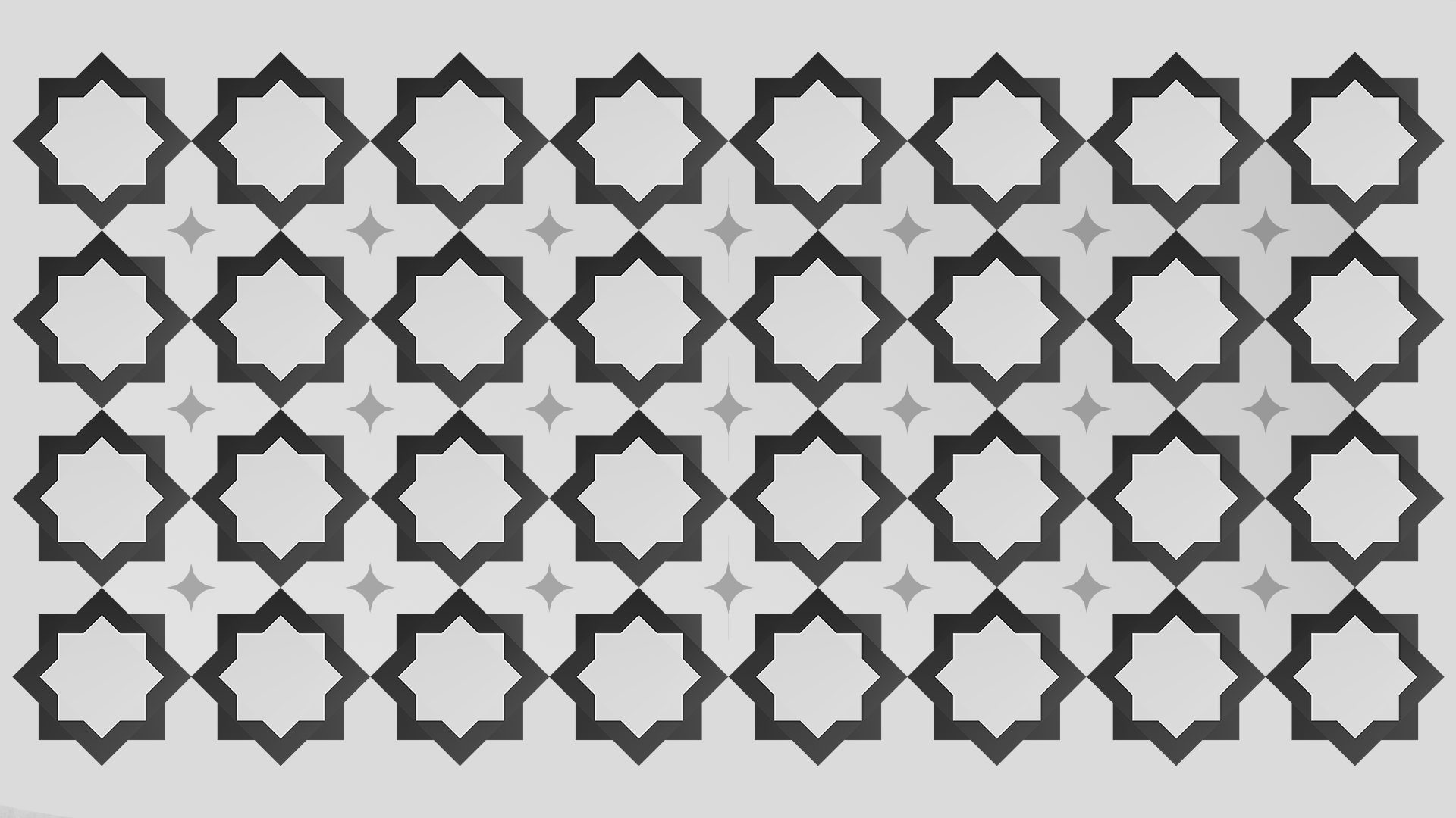 Monochrome geometric star pattern HD Wallpaper