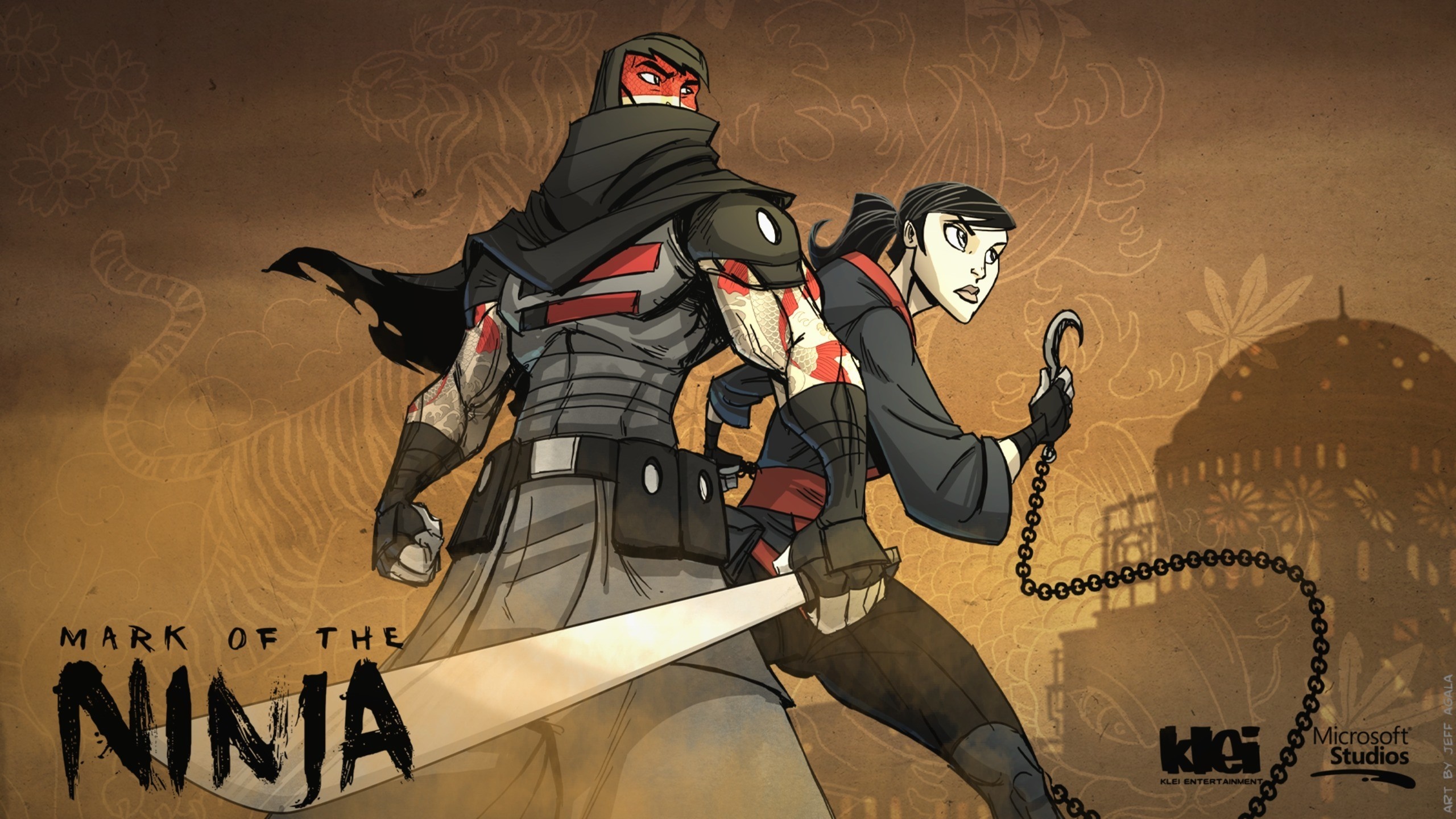 Mark of the Ninja video game illustration HD Wallpaper