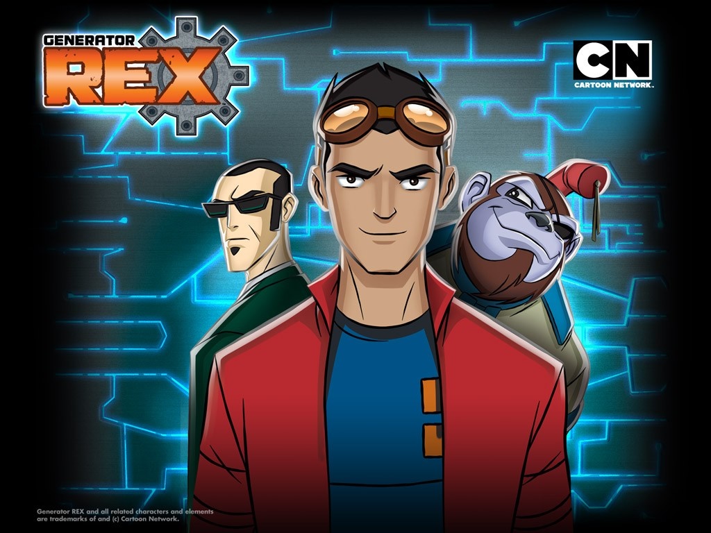 Generator Rex characters with Cartoon Network logo HD Wallpaper