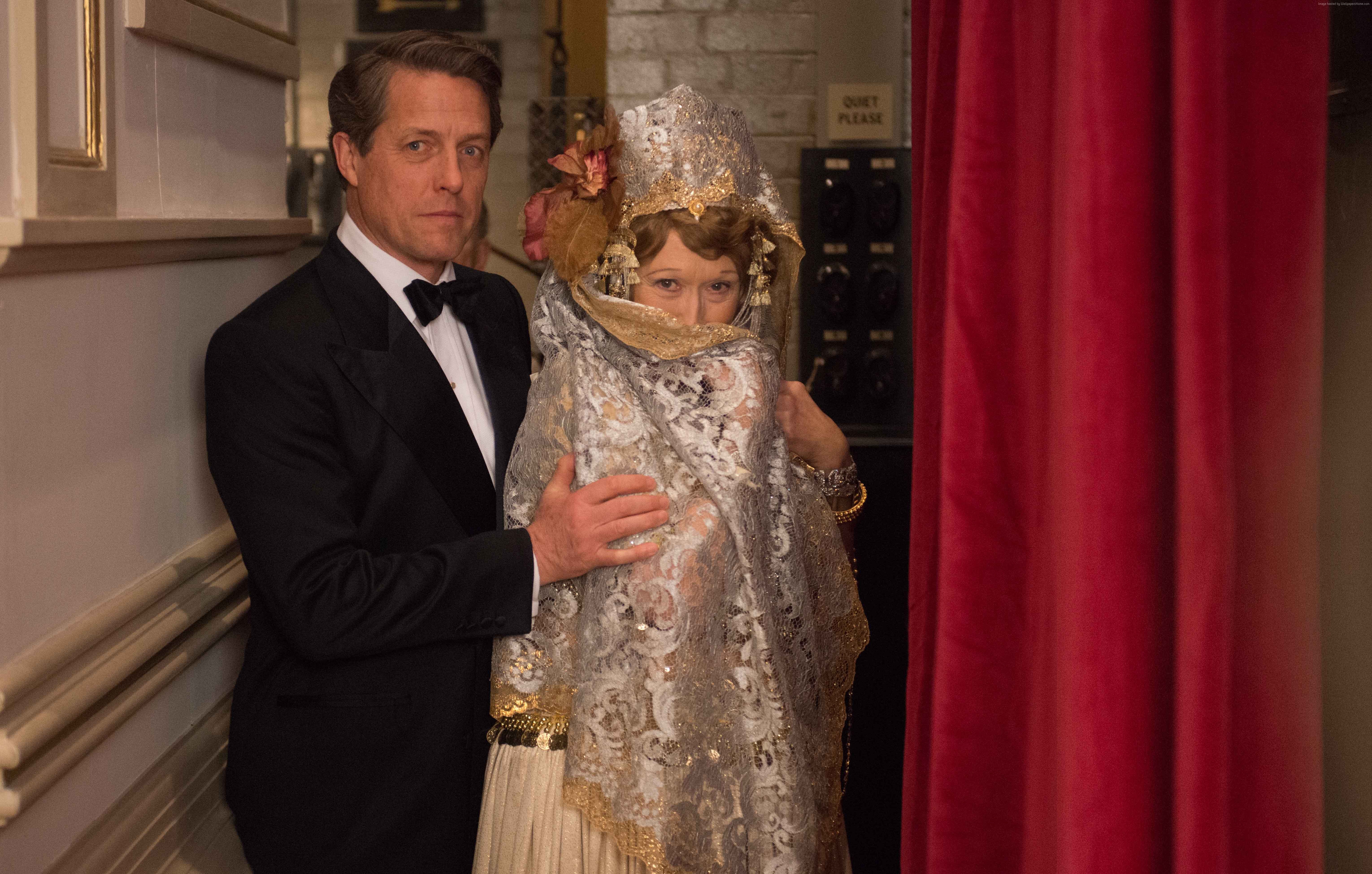 Hugh Grant and Meryl Streep in Florence Foster Jenkins HD Wallpaper