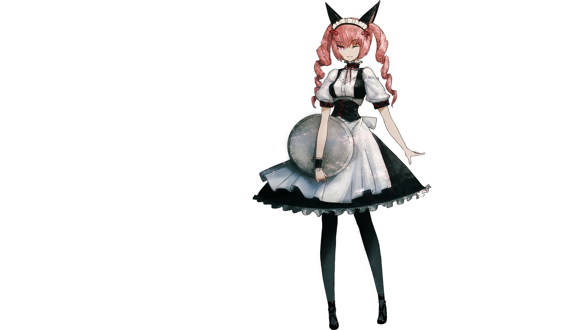 Rumiho Akiha from Steins;Gate in maid costume HD Wallpaper