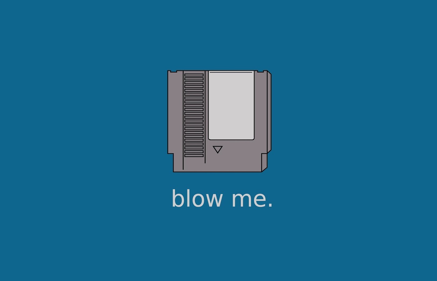 NES cartridge with text "blow me." HD Wallpaper