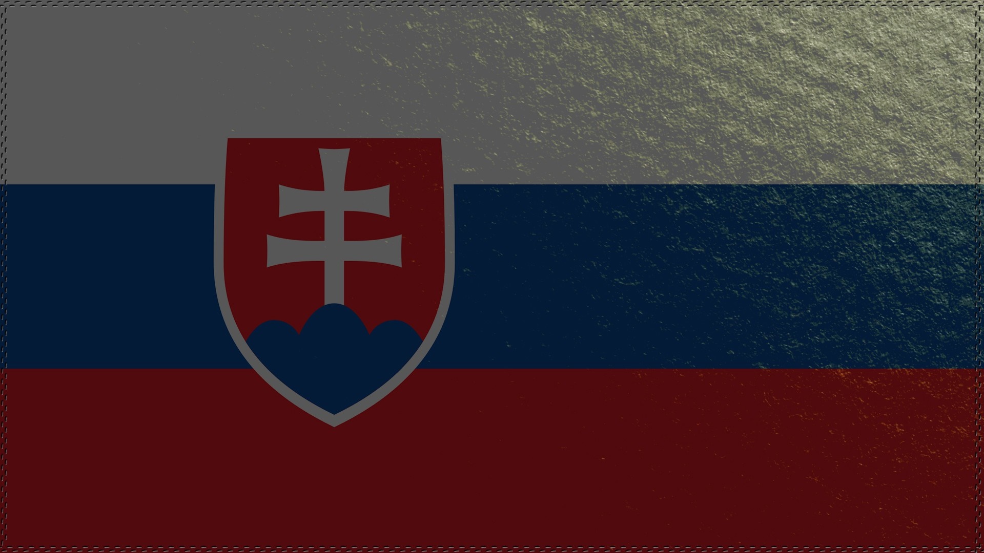 Flag of Slovakia with Coat of Arms HD Wallpaper