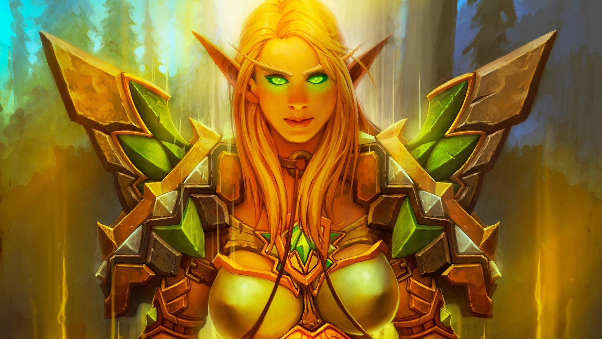 Blood Elf Warrior from World of Warcraft HD Wallpaper