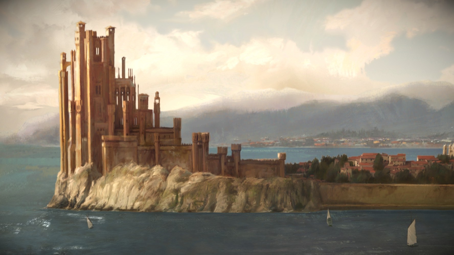 Game of Thrones: A Telltale Games Series cityscape HD Wallpaper