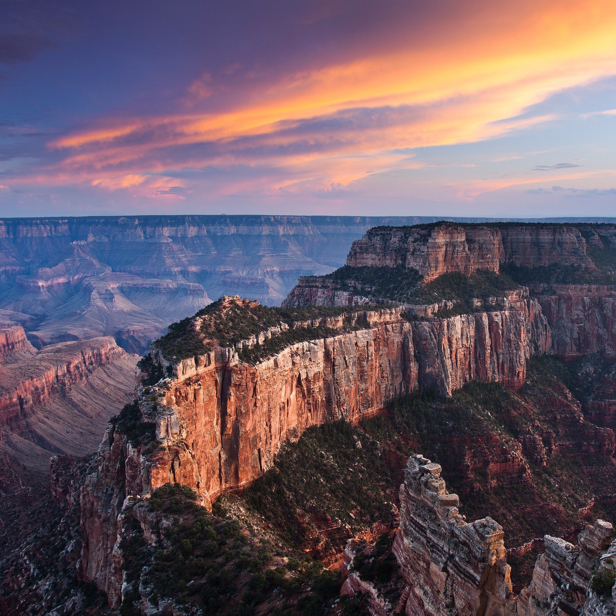 Grand Canyon National Park at Sunset HD Wallpaper