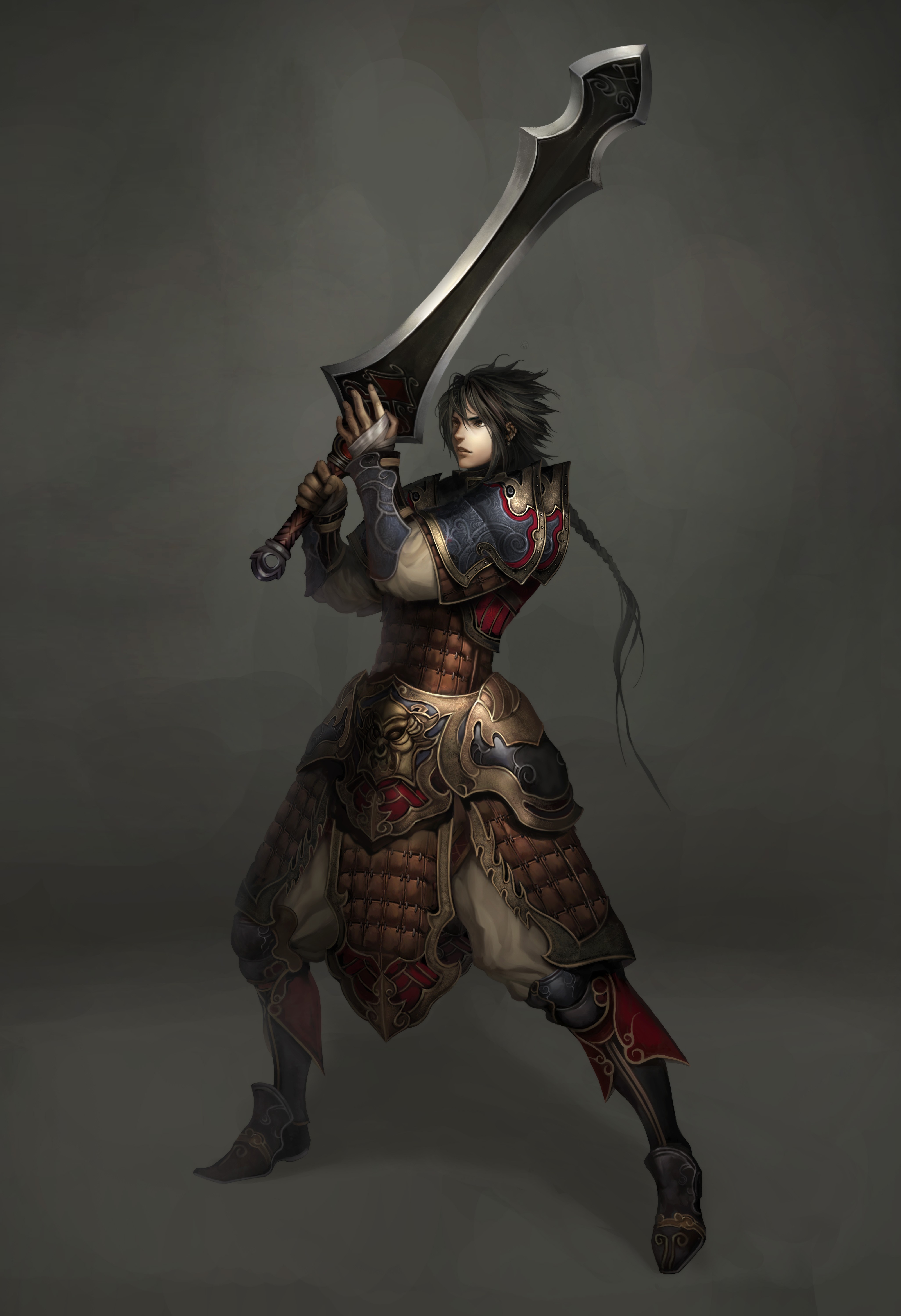 Warrior with large sword from Atlantica Online HD Wallpaper
