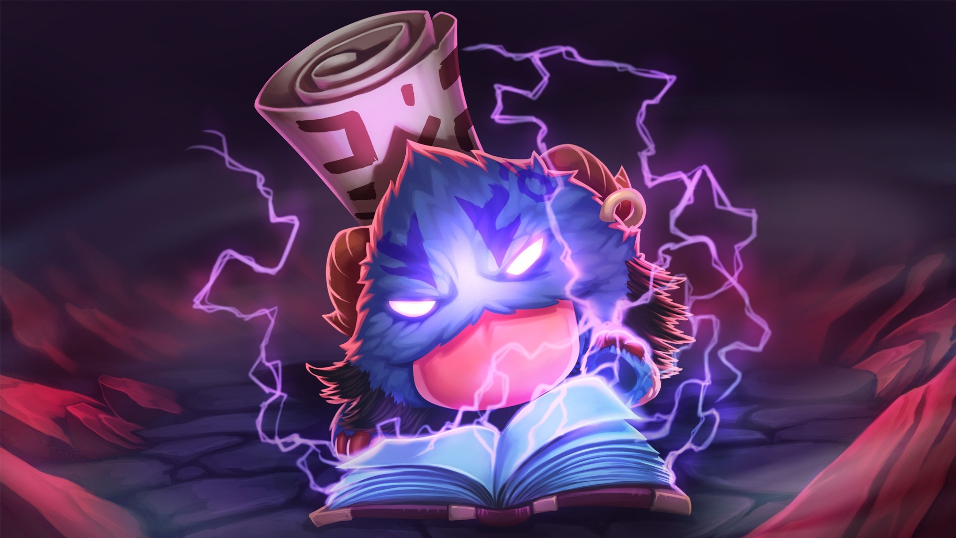 Ryze from League of Legends with a Poro HD Wallpaper