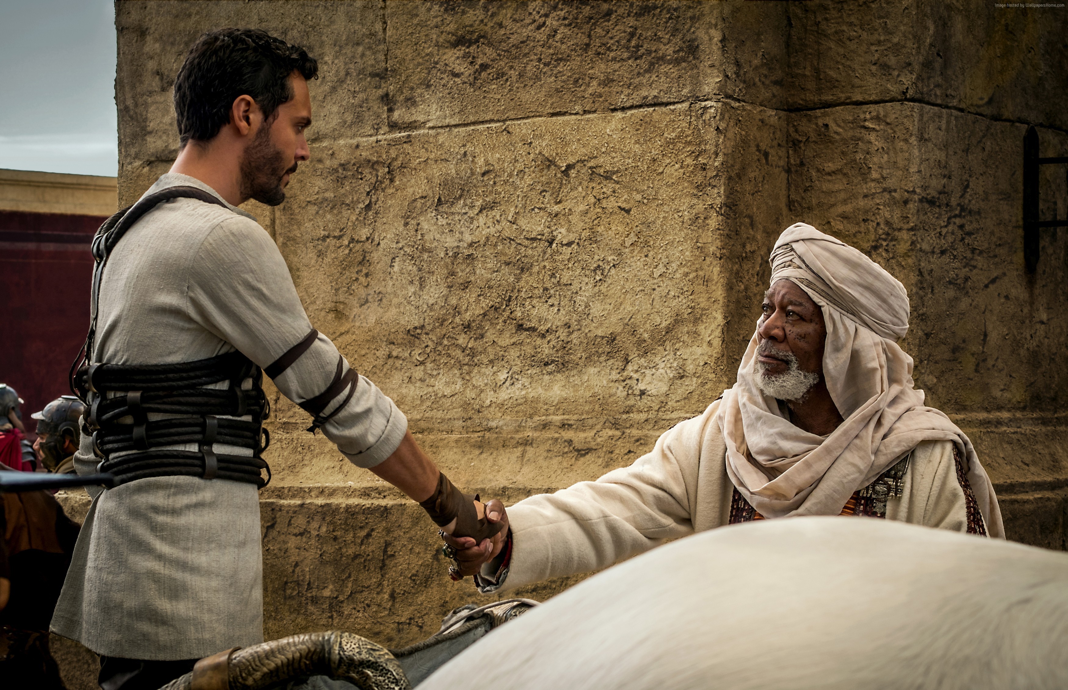 Morgan Freeman and Jack Huston in Ben-Hur HD Wallpaper