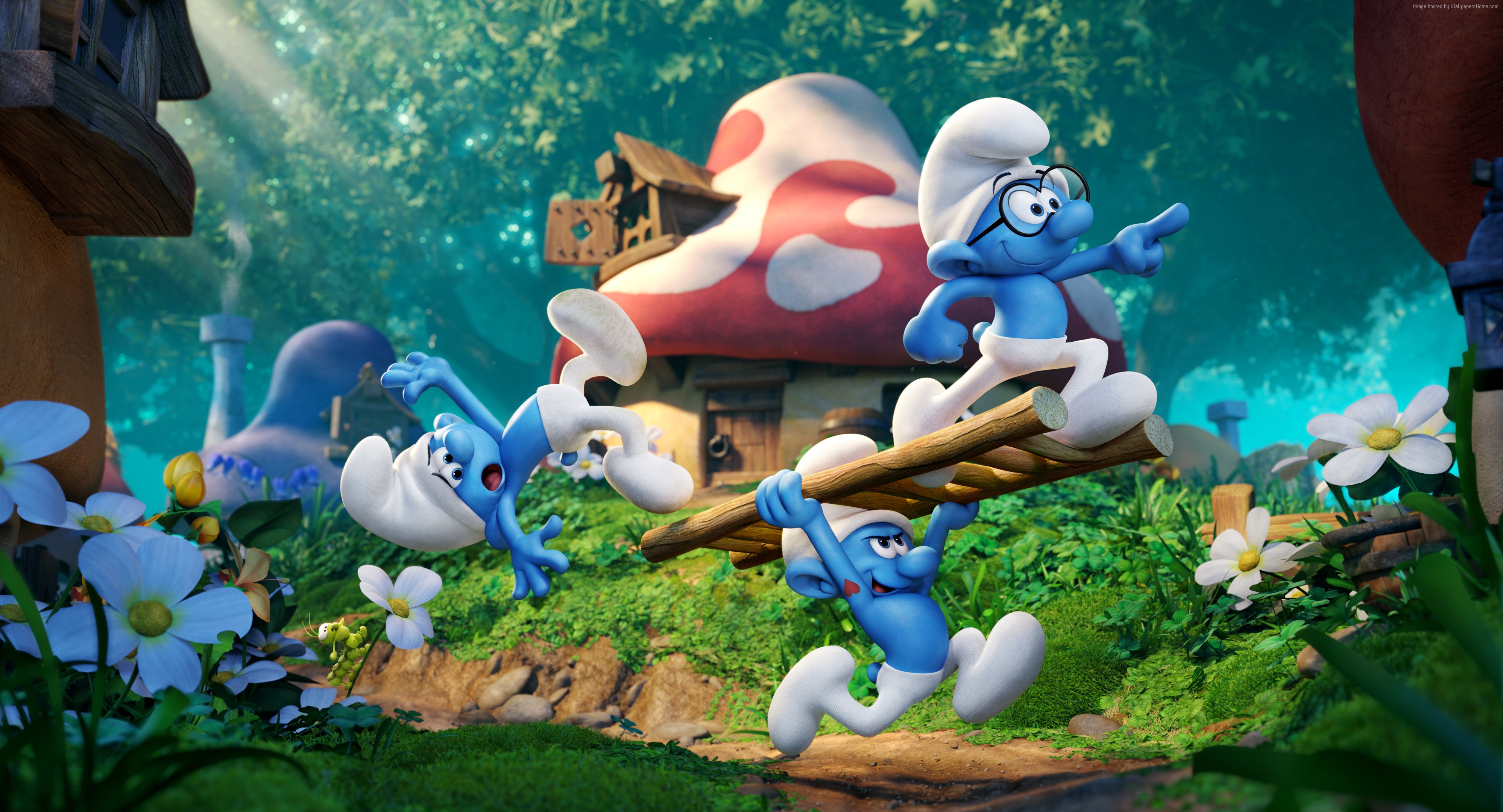 Smurfs 3: The Lost Village HD Wallpaper