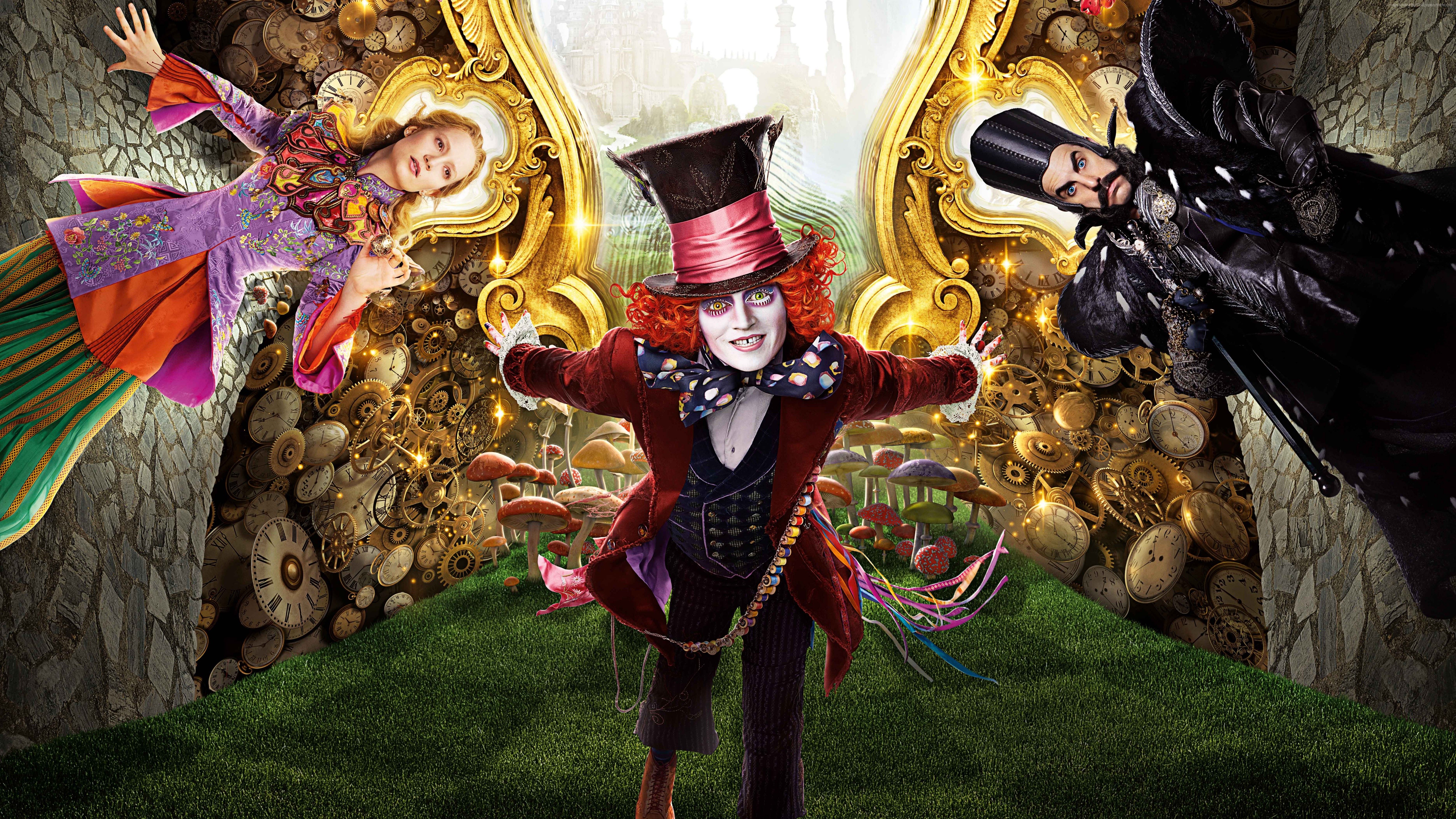 Alice Through the Looking Glass with Johnny Depp HD Wallpaper