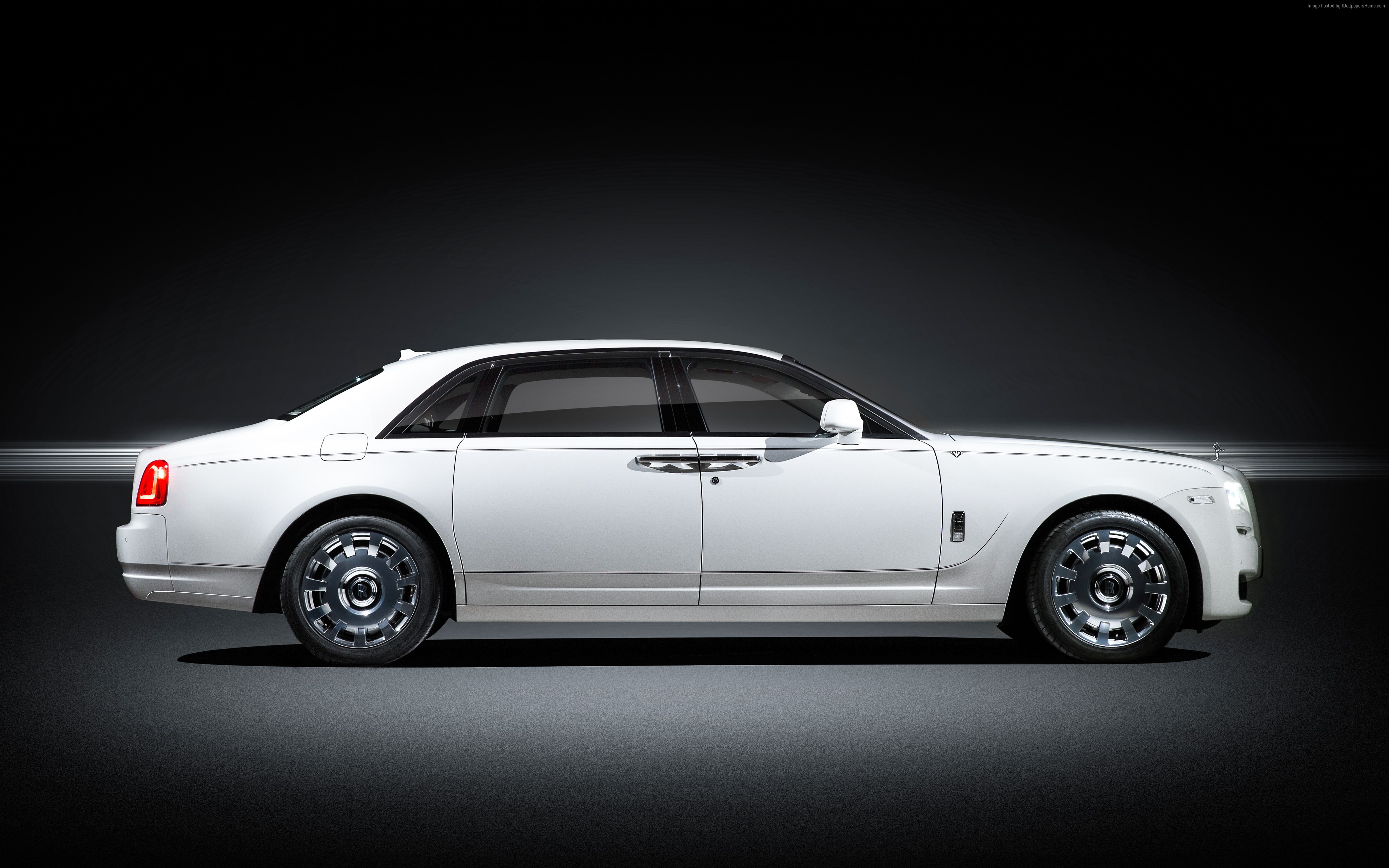 White Rolls-Royce Ghost "Eternal Love" luxury car HD Wallpaper