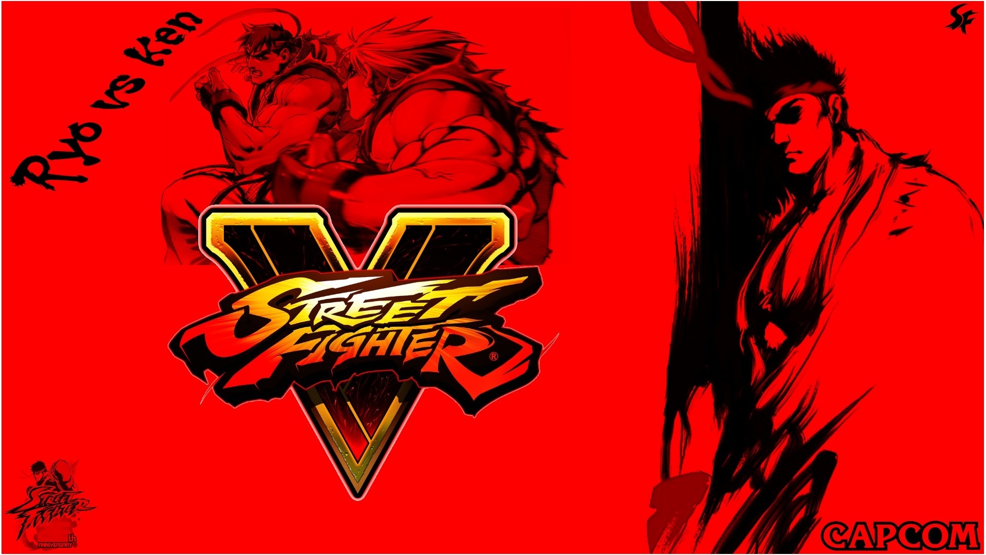 Ryu vs Ken Street Fighter V Capcom HD Wallpaper
