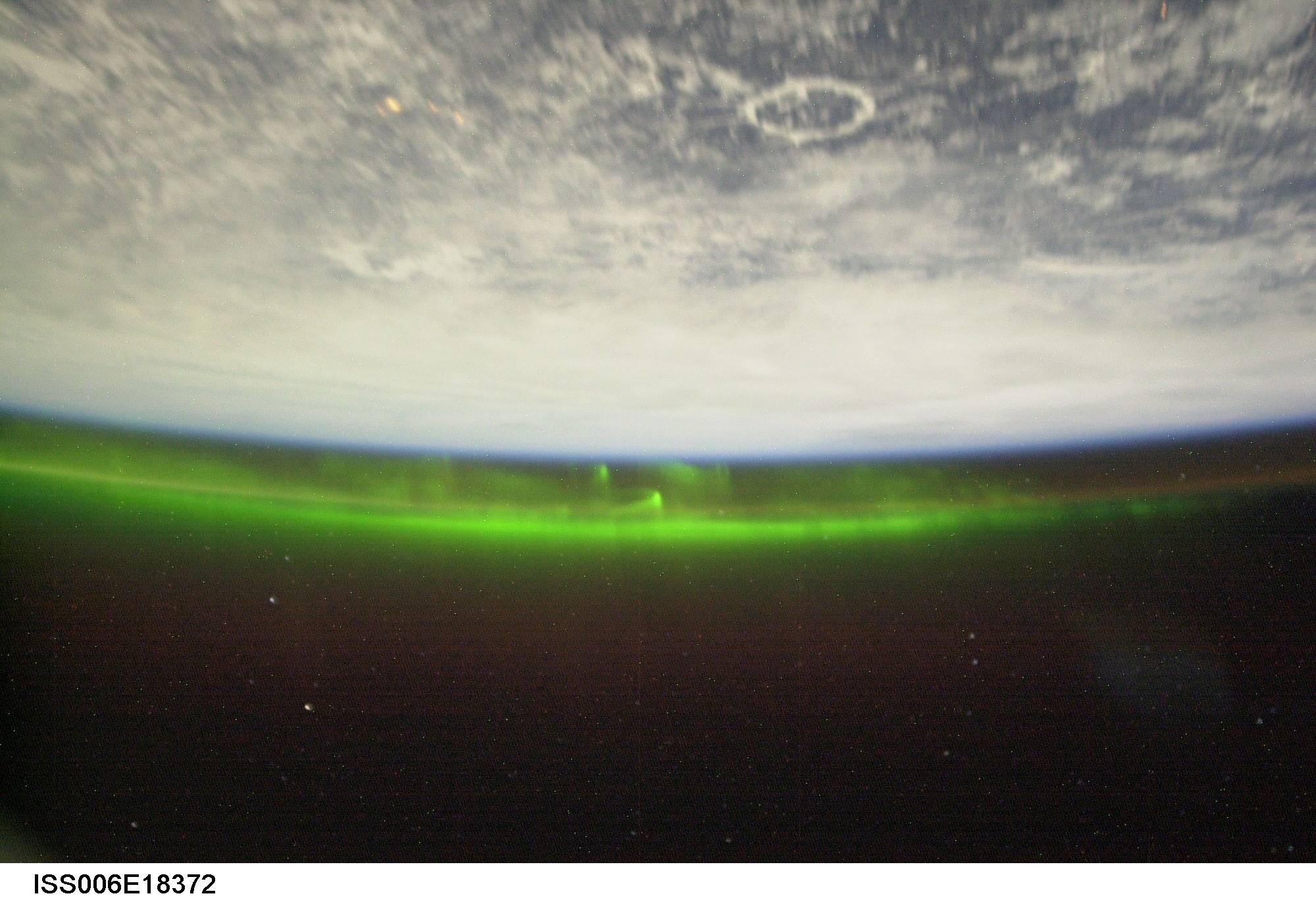 Aurora Borealis seen from space HD Wallpaper