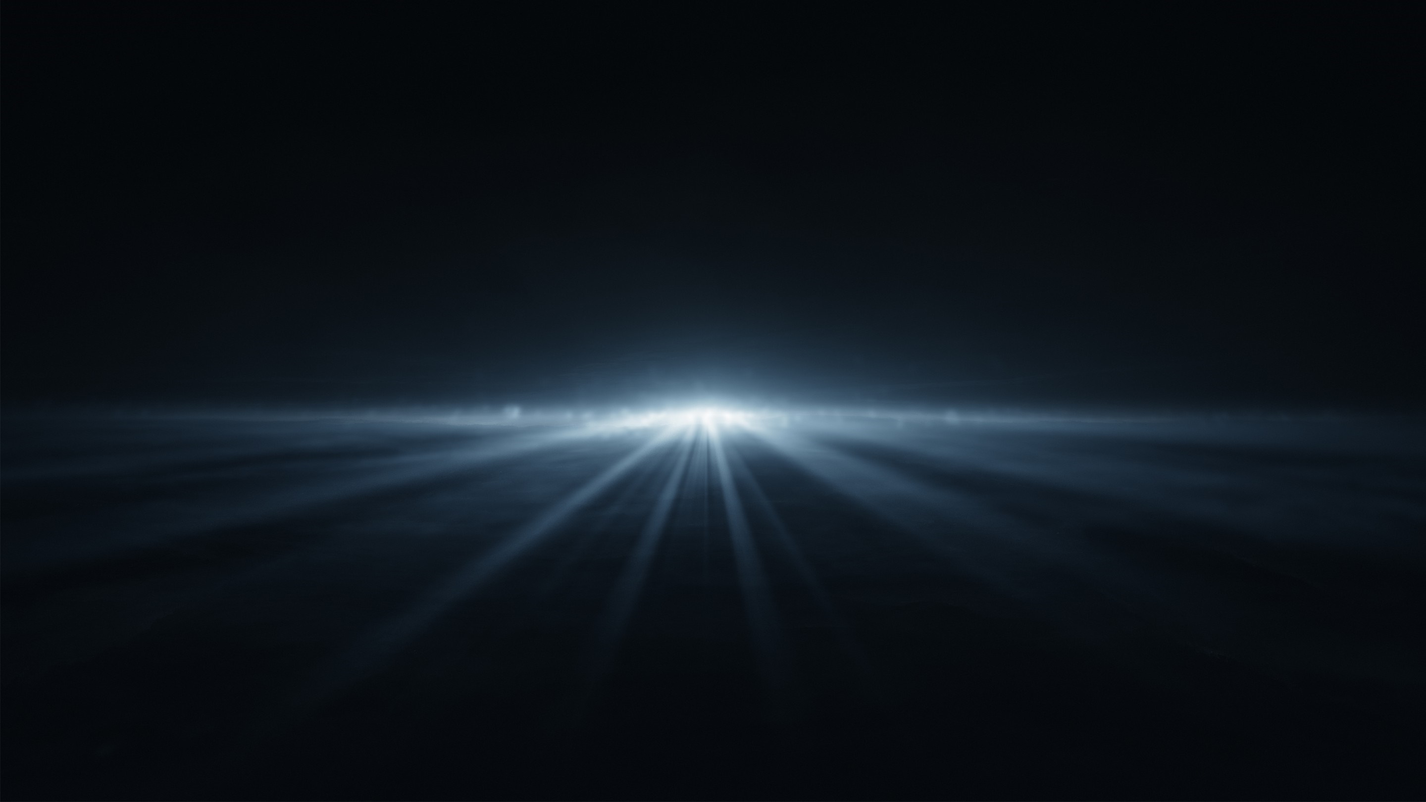 Abstract light rays on a dark horizon HD Wallpaper