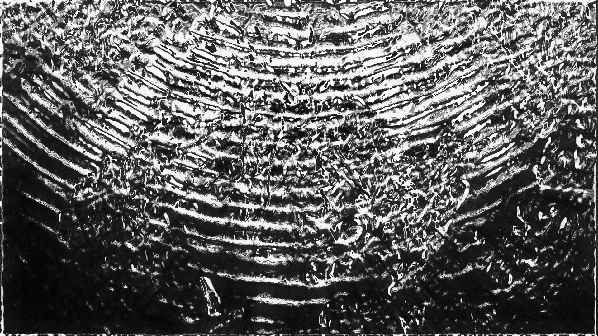 Monochrome abstract pattern of concentric lines and textures HD Wallpaper