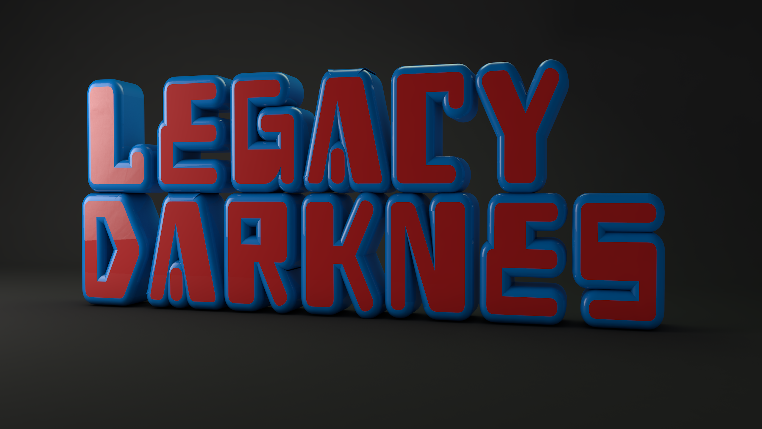 Legacy Darkness 3D Text Logo HD Wallpaper