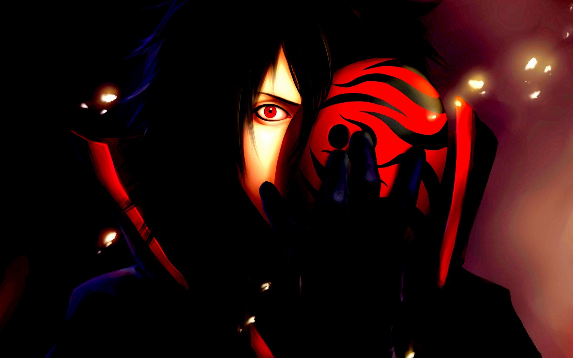 Obito Uchiha from Naruto holding a mask HD Wallpaper