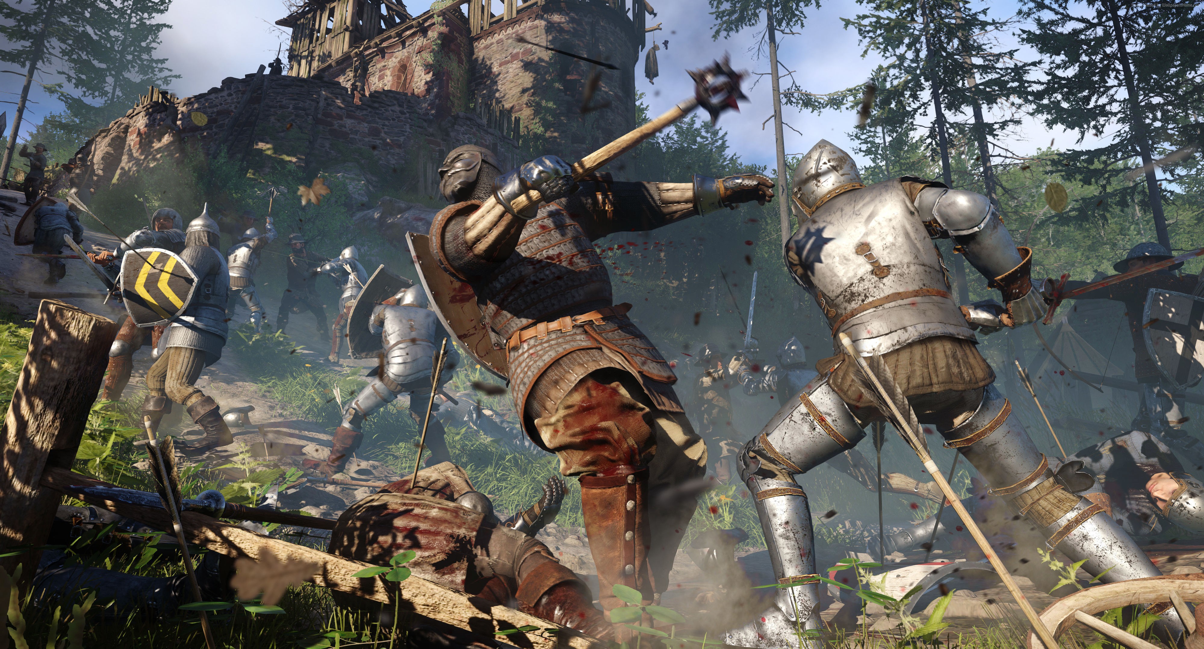 Kingdom Come: Deliverance combat scene HD Wallpaper
