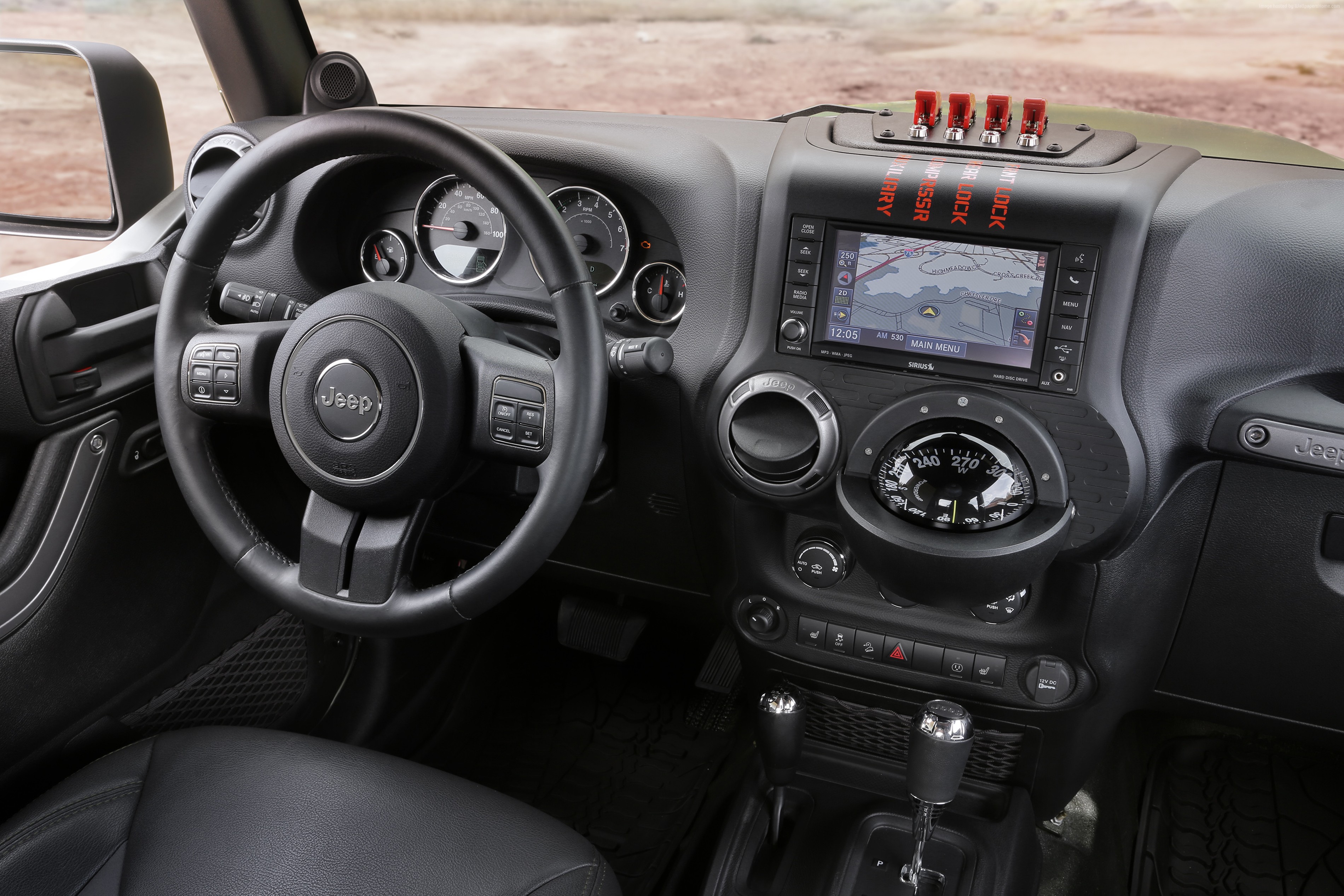 Jeep Crew Chief 715 Interior at Moab Easter Jeep Safari 2016 HD Wallpaper