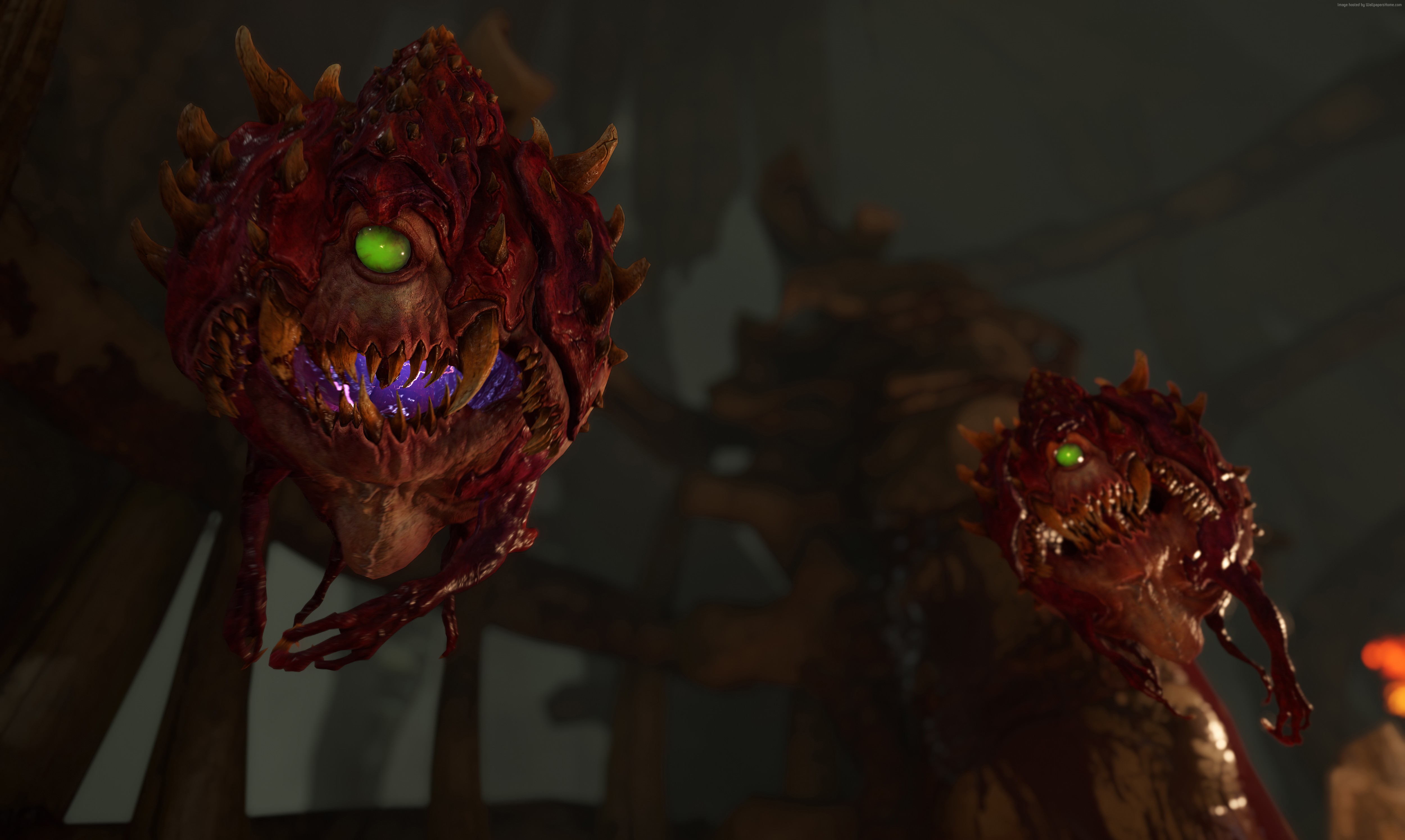Two Hell Knights from Doom 4 HD Wallpaper