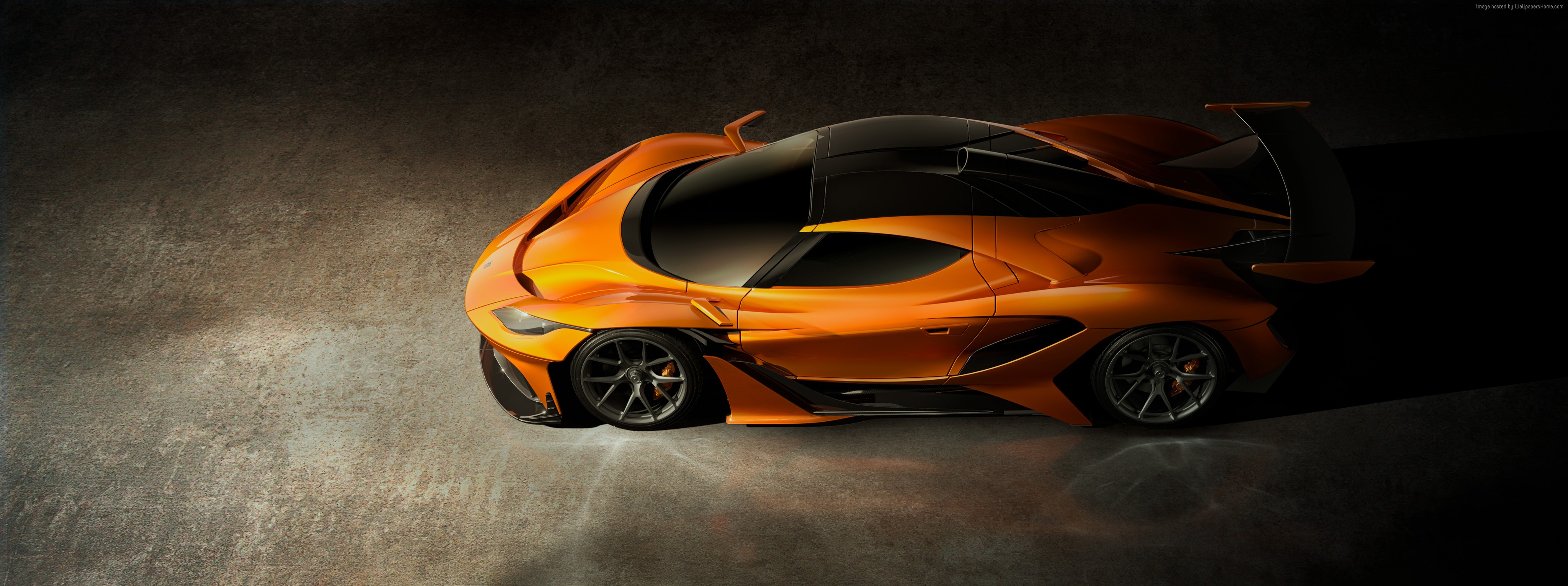 Orange Apollo Arrow Hypercar HD Wallpaper