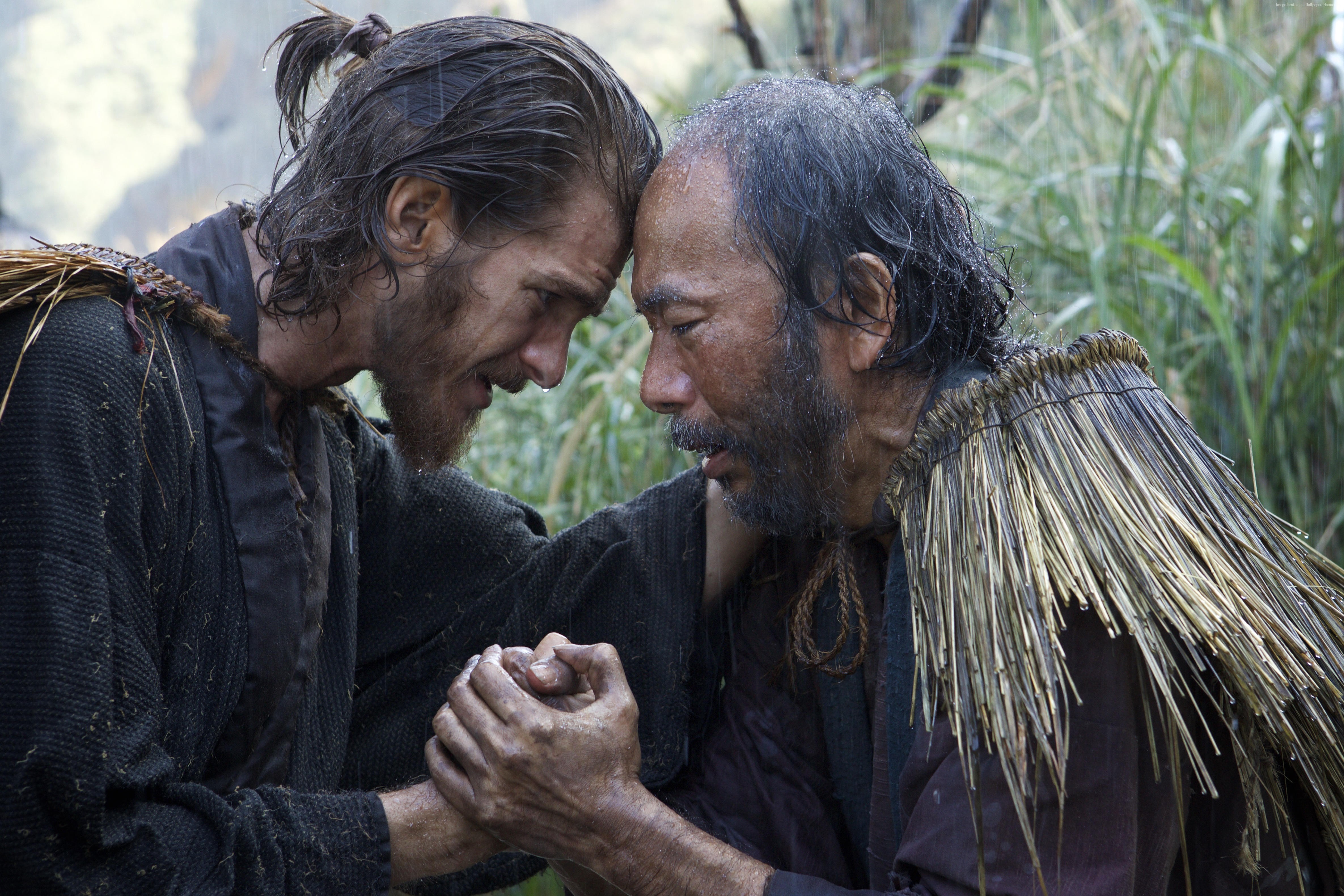 Andrew Garfield and Shinnosuke Abe in Silence HD Wallpaper