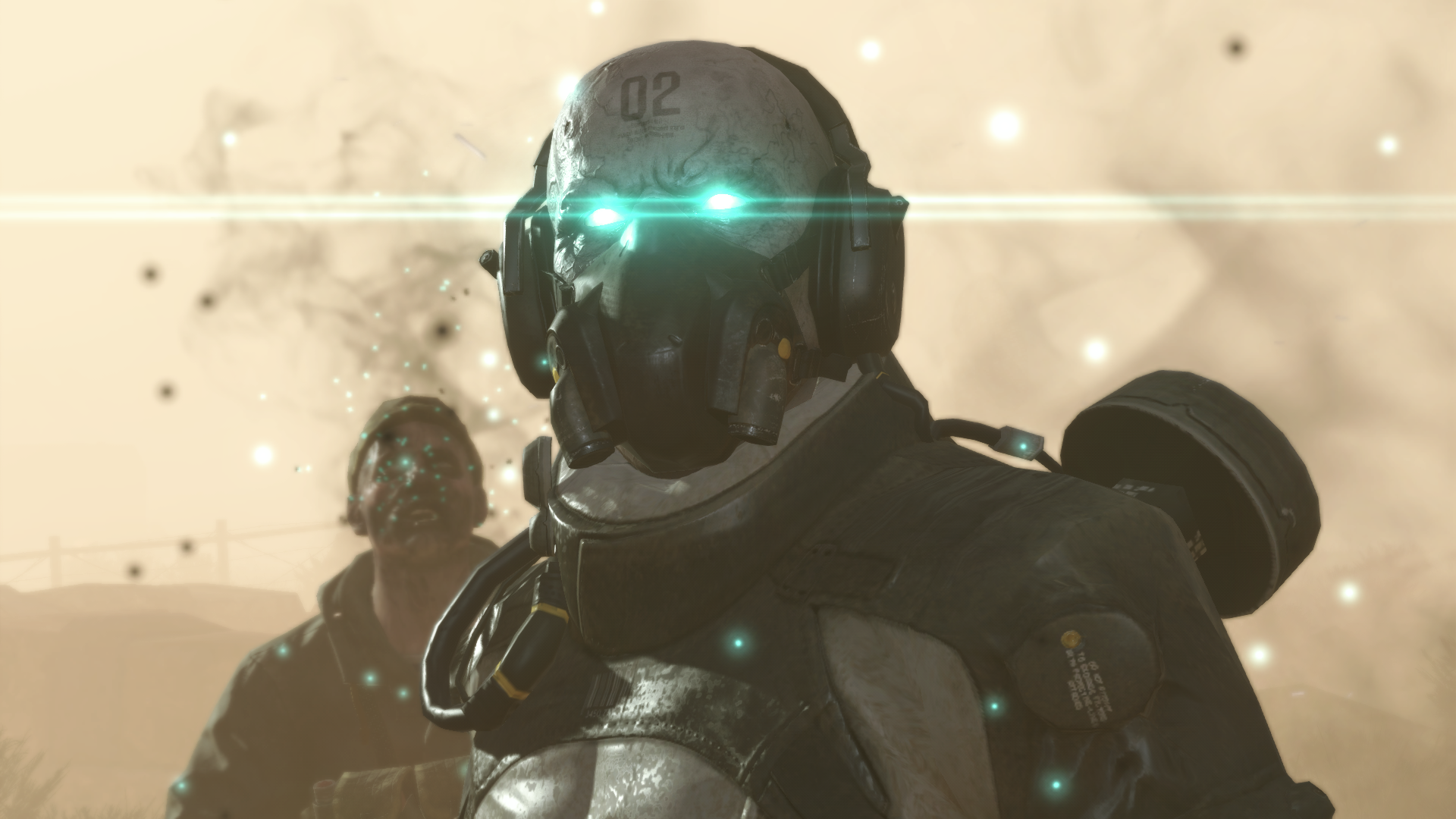 Soldier with glowing eyes from Metal Gear Solid V HD Wallpaper