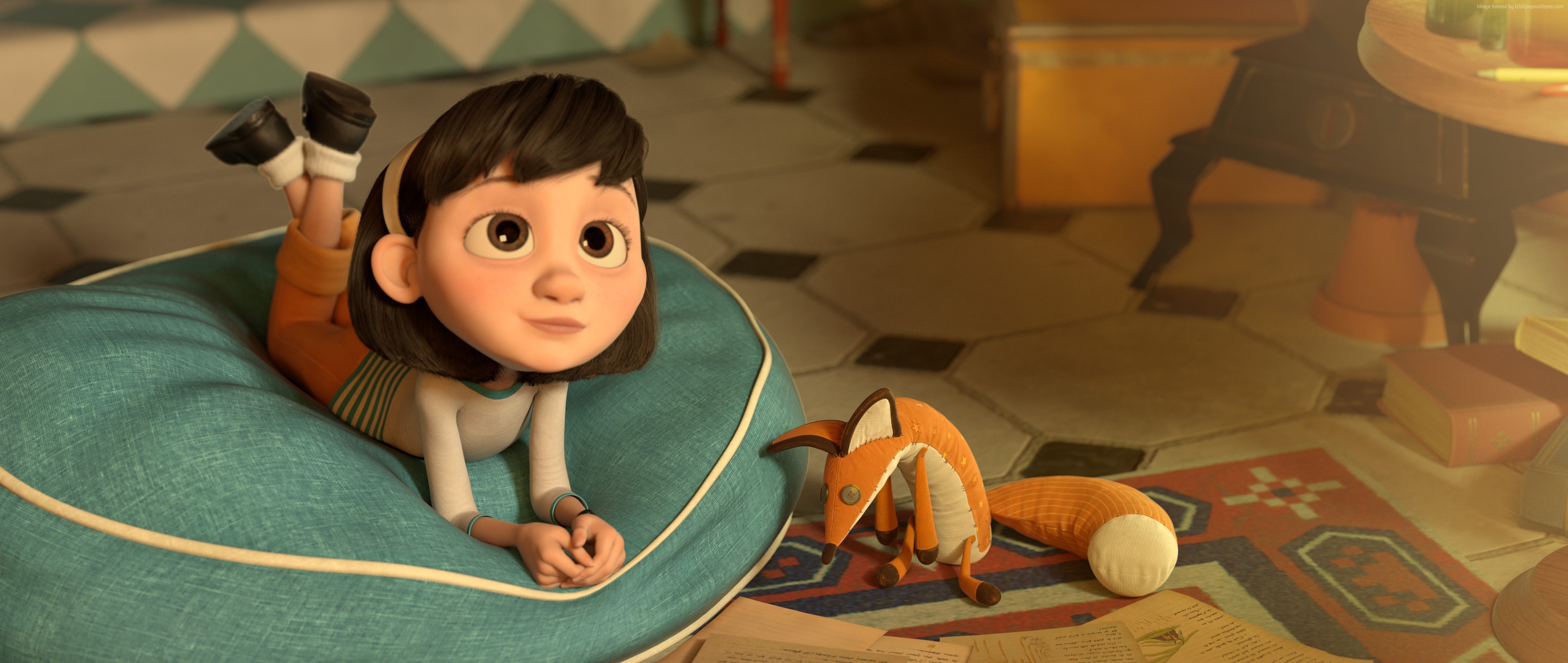 The Little Girl, The Little Prince, The Fox HD Wallpaper