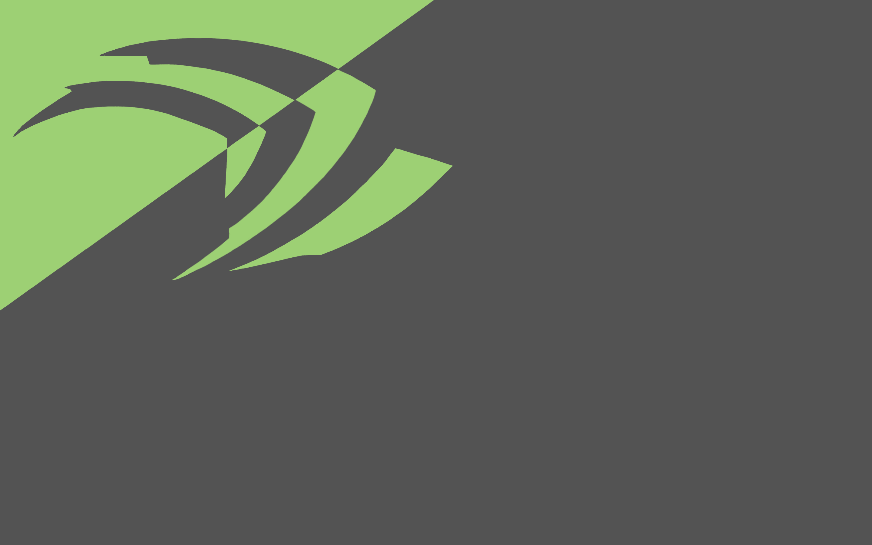 Nvidia logo on a green and gray background HD Wallpaper