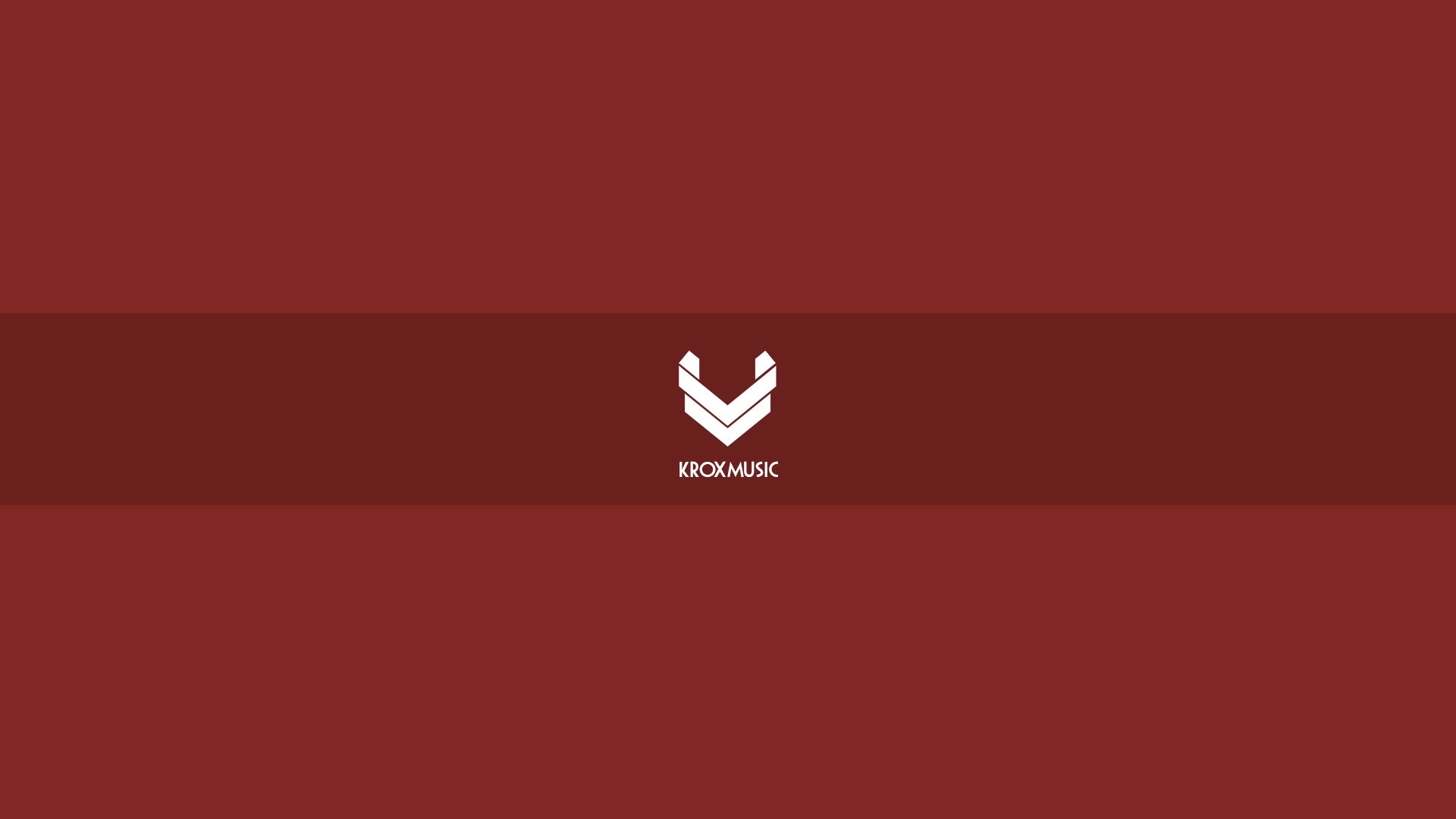 KROX MUSIC logo on a red background HD Wallpaper