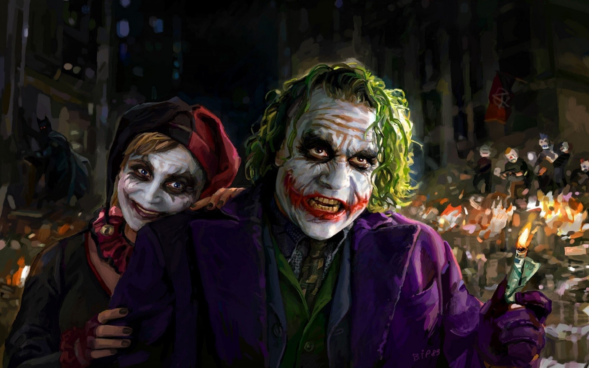 Joker and Harley Quinn from DC Comics HD Wallpaper