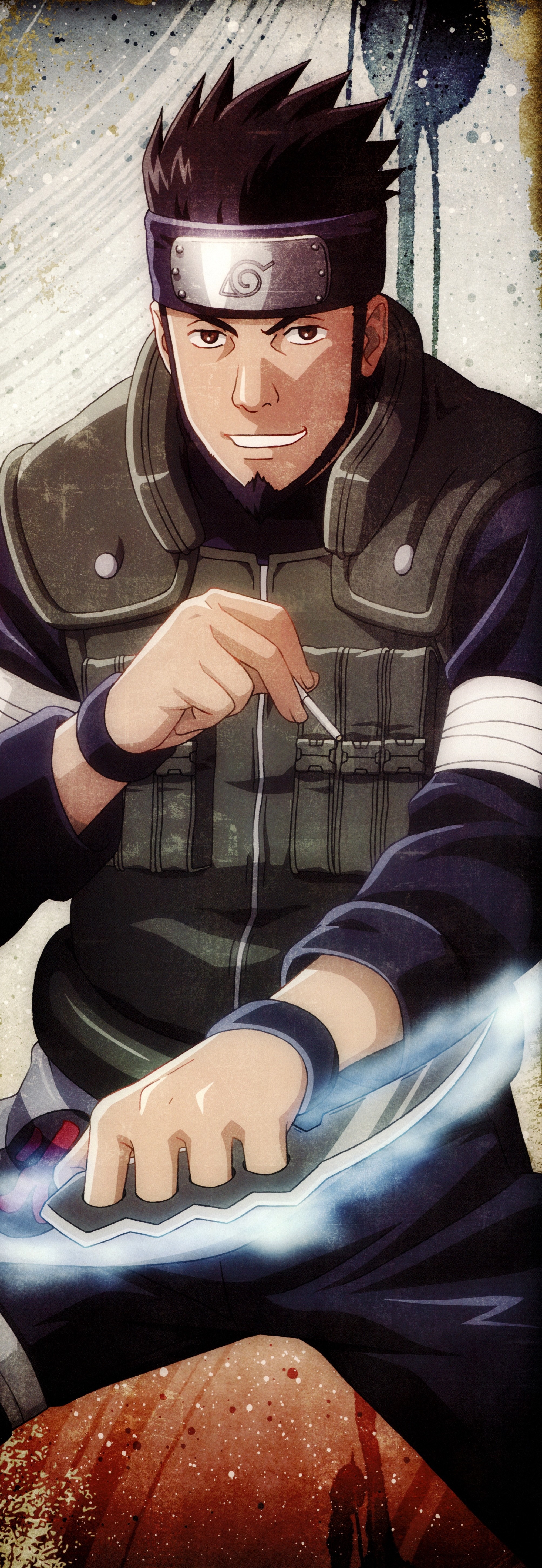 Sarutobi Asuma from Naruto Shippuuden HD Wallpaper