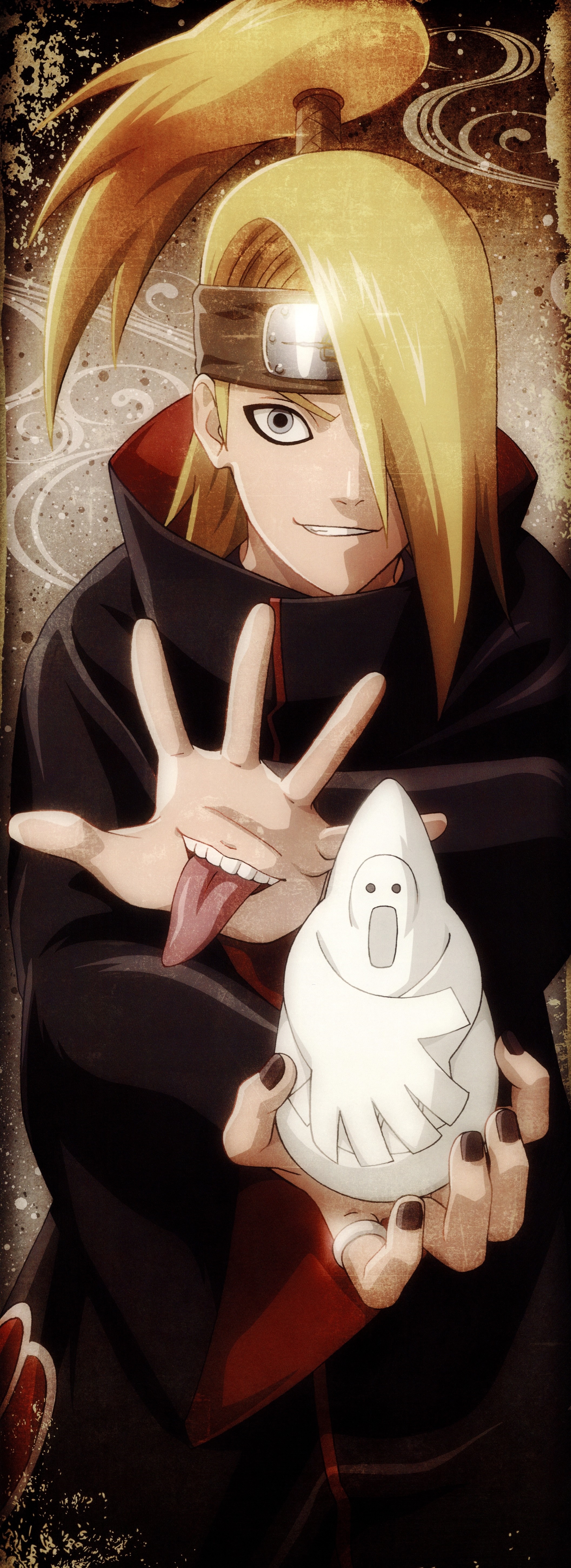 Deidara from Naruto Shippuden holding clay art HD Wallpaper