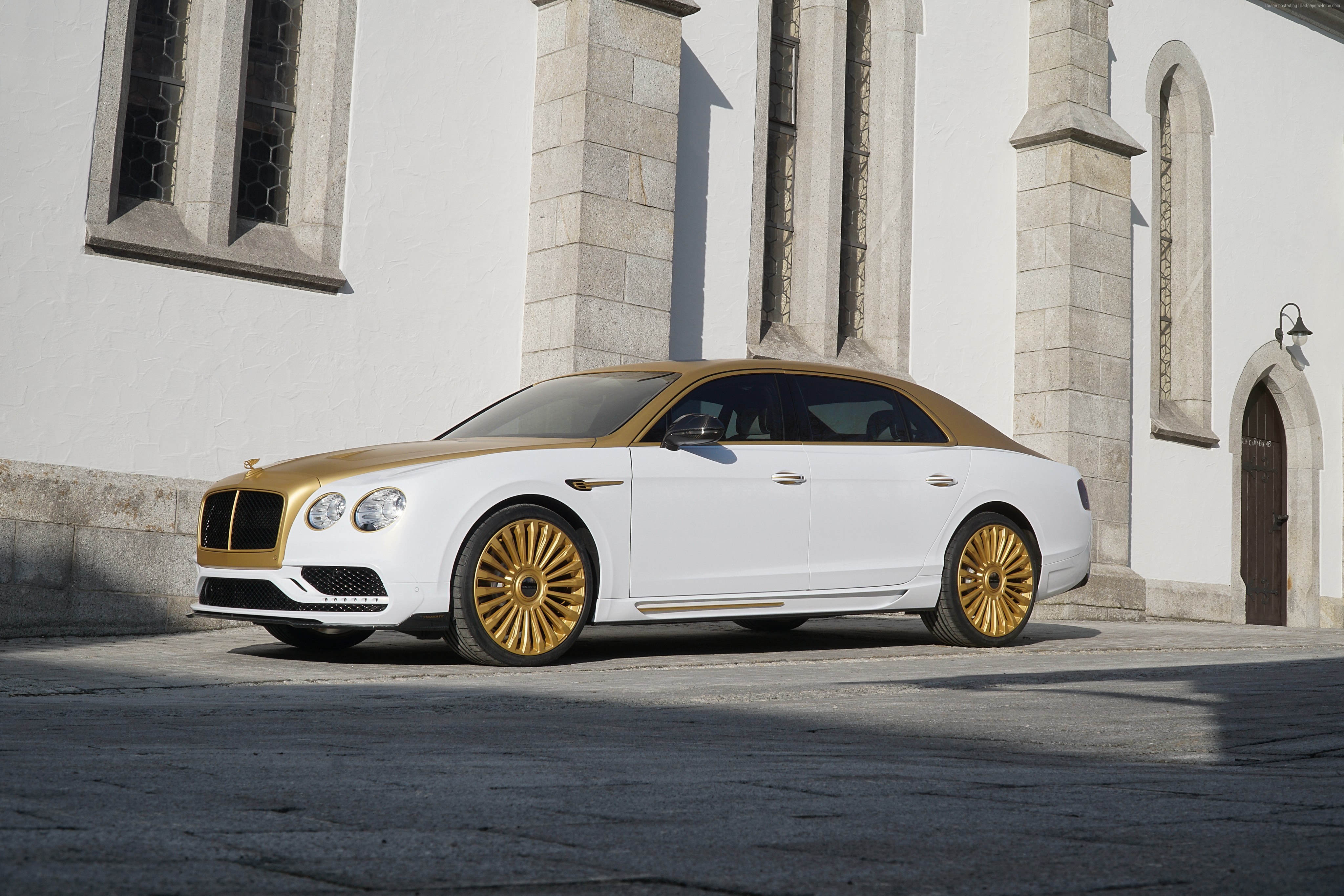 Mansory Bentley Flying Spur parked outside a building HD Wallpaper