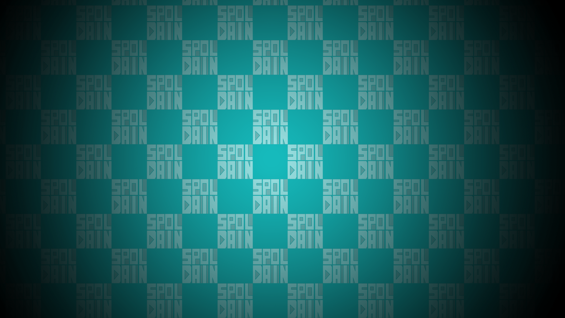 Spoldain text pattern on a checkered background HD Wallpaper