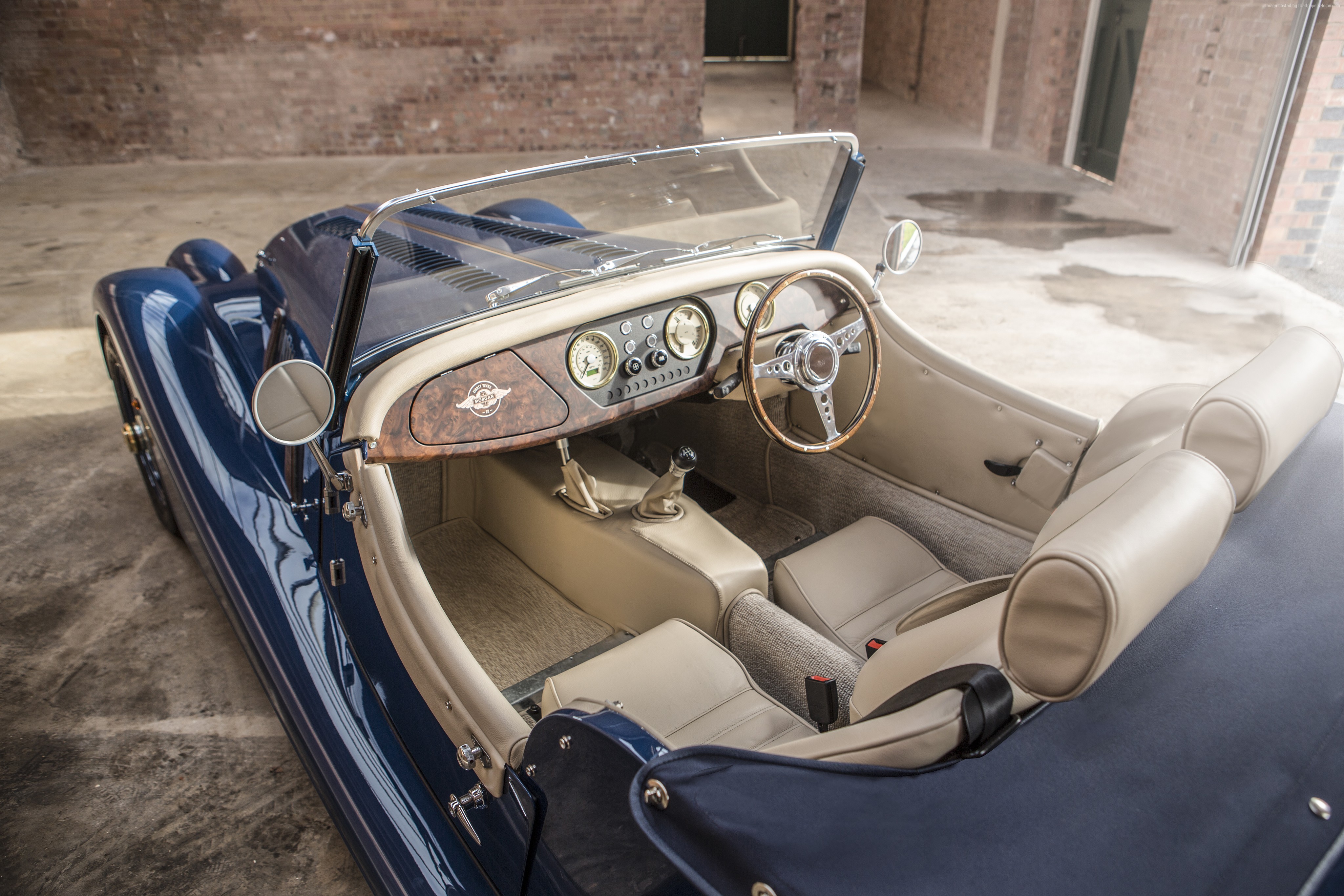 Morgan 4/4 interior at Geneva Auto Show 2016 HD Wallpaper