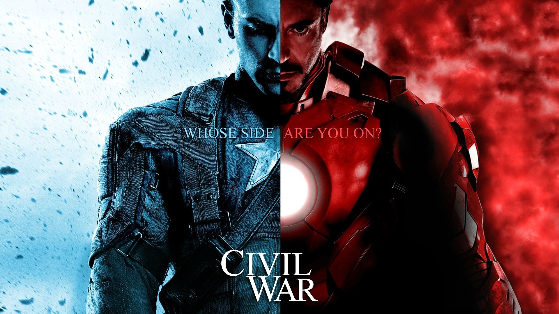 Captain America and Iron Man from Marvel's Civil War HD Wallpaper