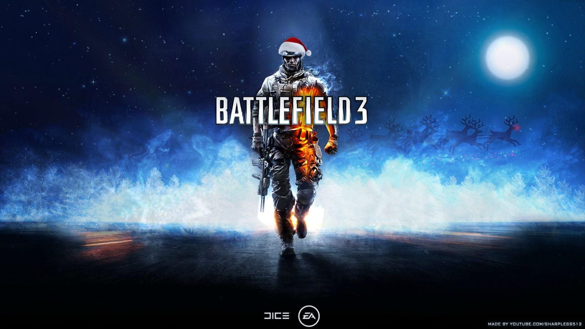 Battlefield 3 with Santa Hat HD Wallpaper