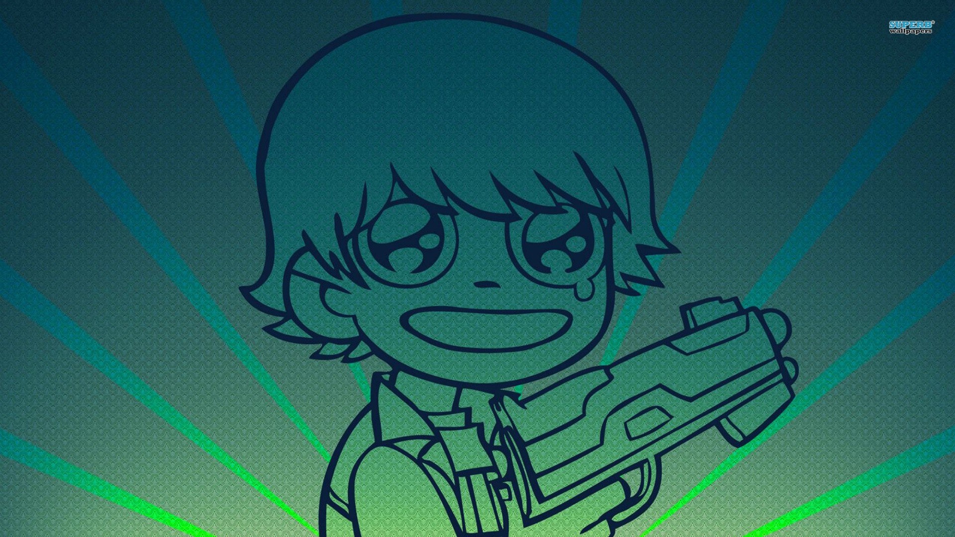Scott Pilgrim holding a gun HD Wallpaper