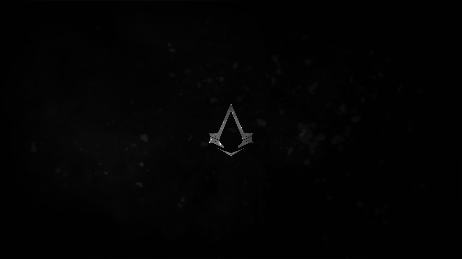 Assassin's Creed logo on black background HD Wallpaper