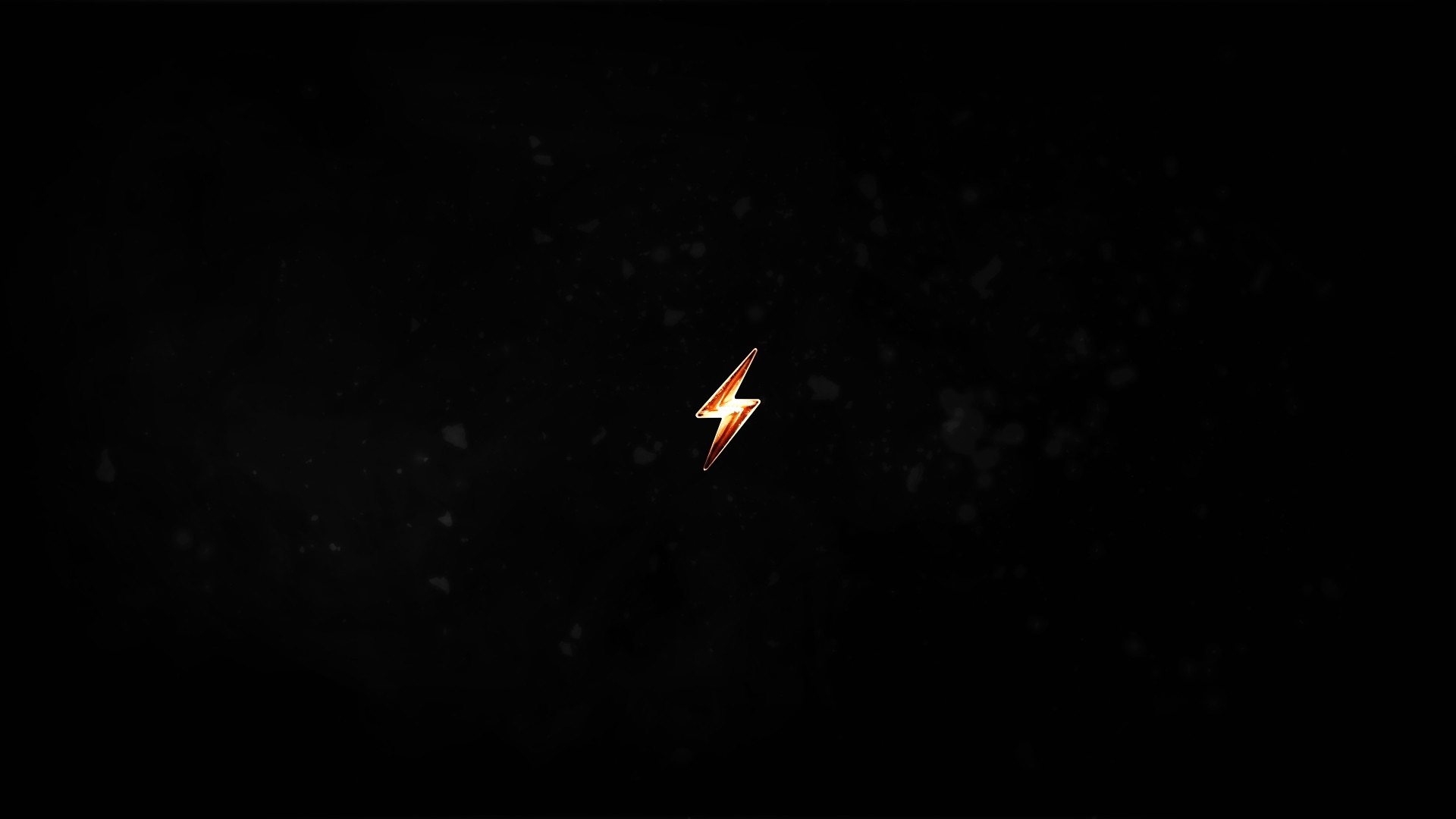 Fallout 4 lightning bolt logo on black background HD Wallpaper