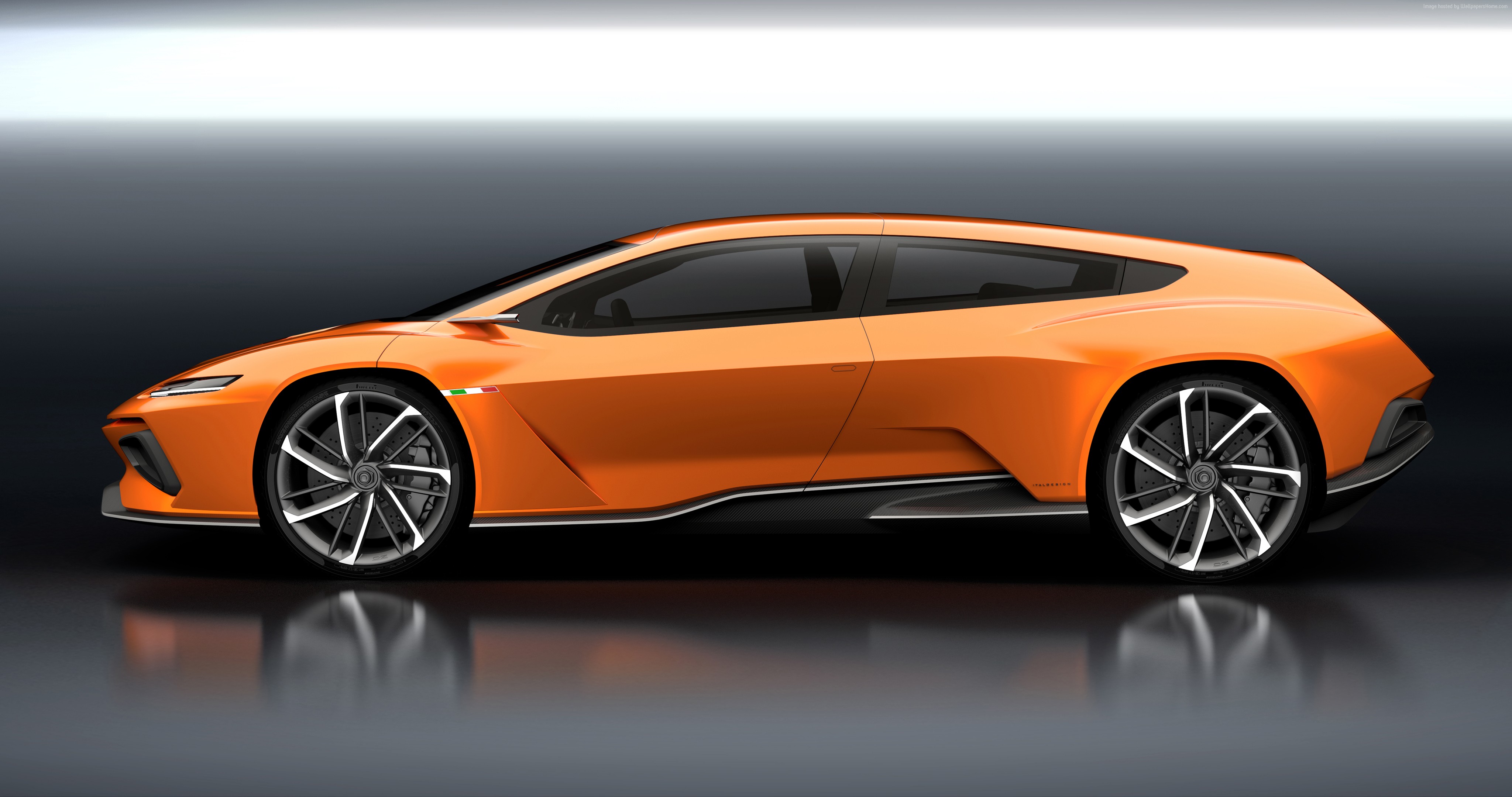 Lamborghini GT Zero electric shooting brake concept car HD Wallpaper