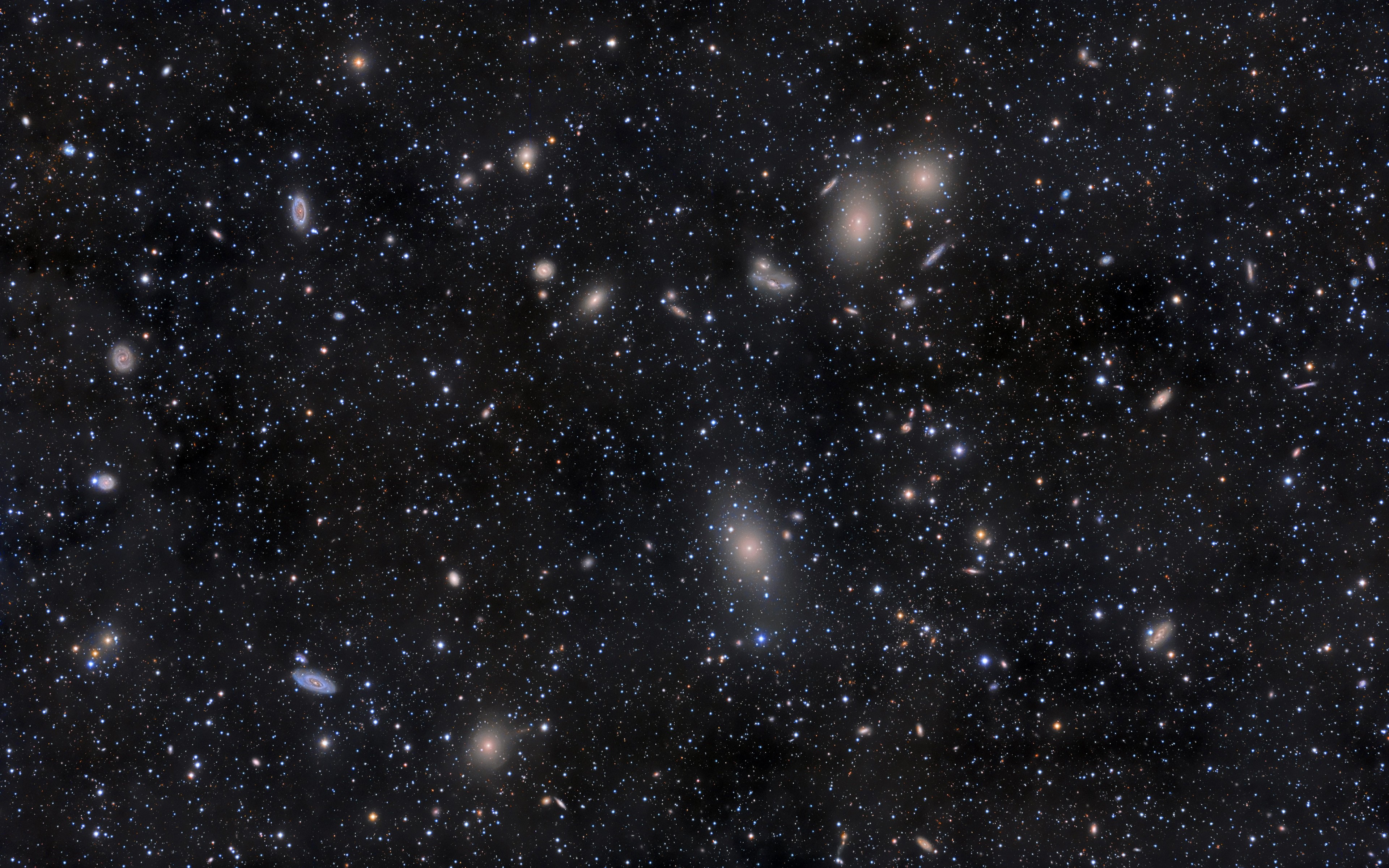 Galaxies and stars in deep space HD Wallpaper