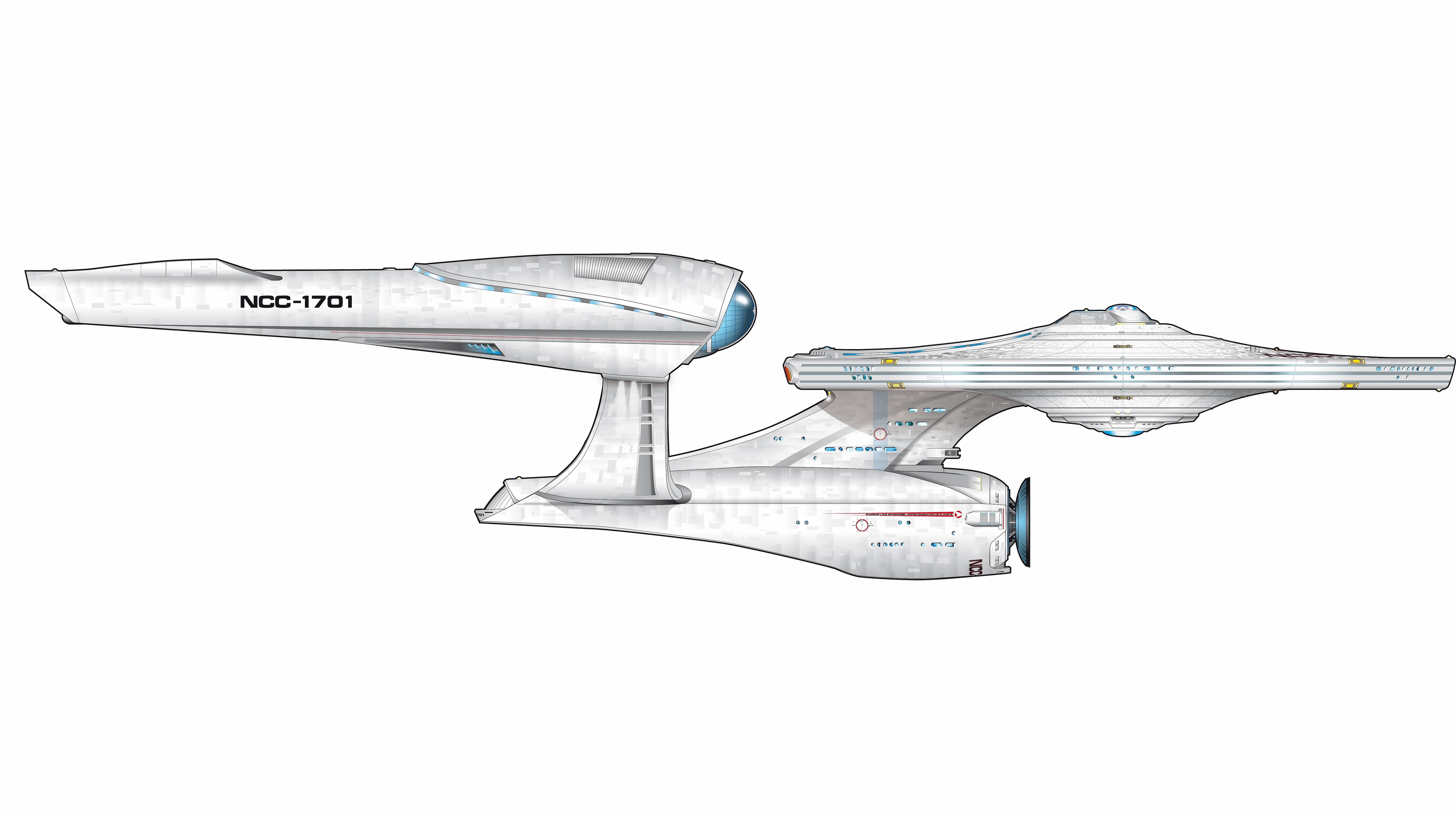 Star Trek Enterprise NCC-1701 and Enterprise-D HD Wallpaper